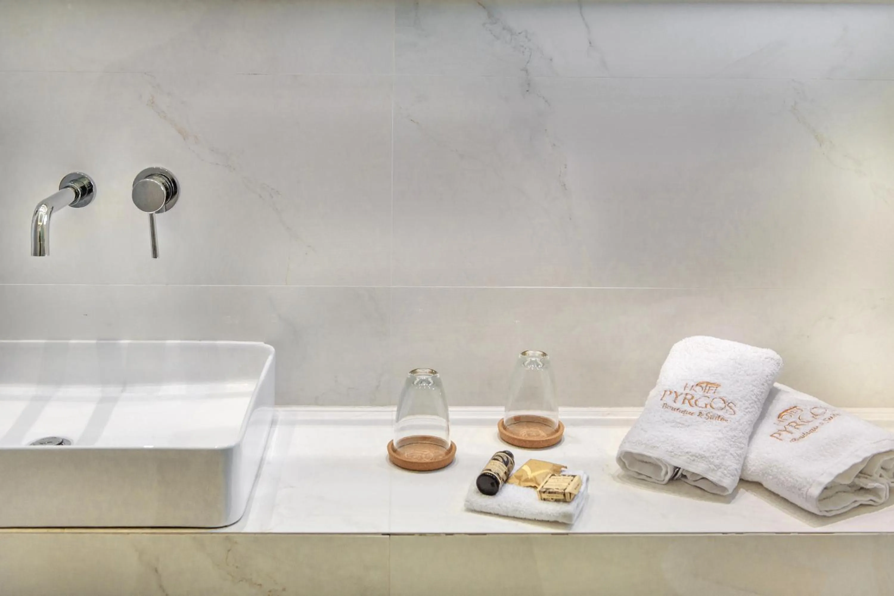 Toilet in Pyrgos Hotel