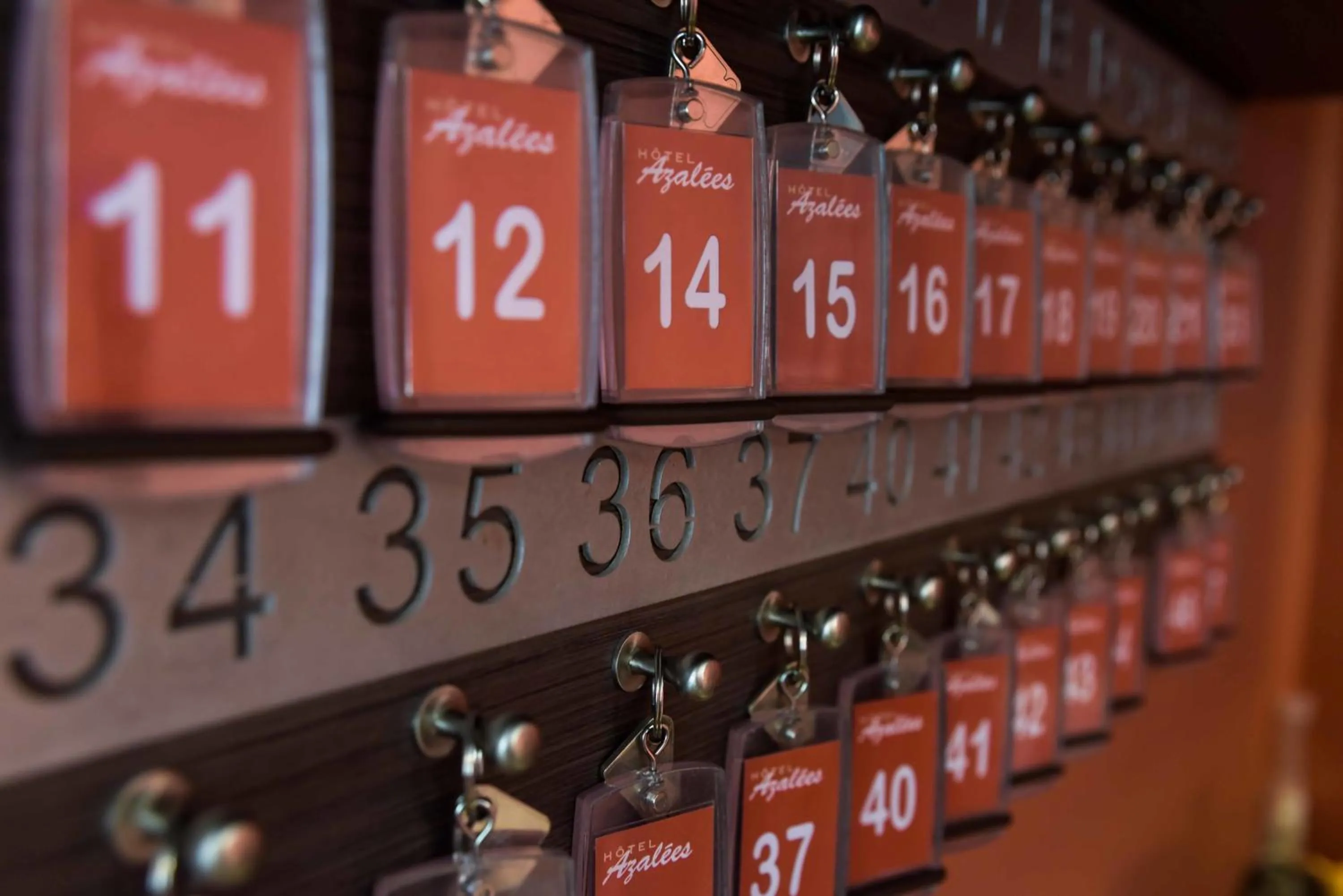 Text overlay in Logis Hôtel Restaurant Azalées