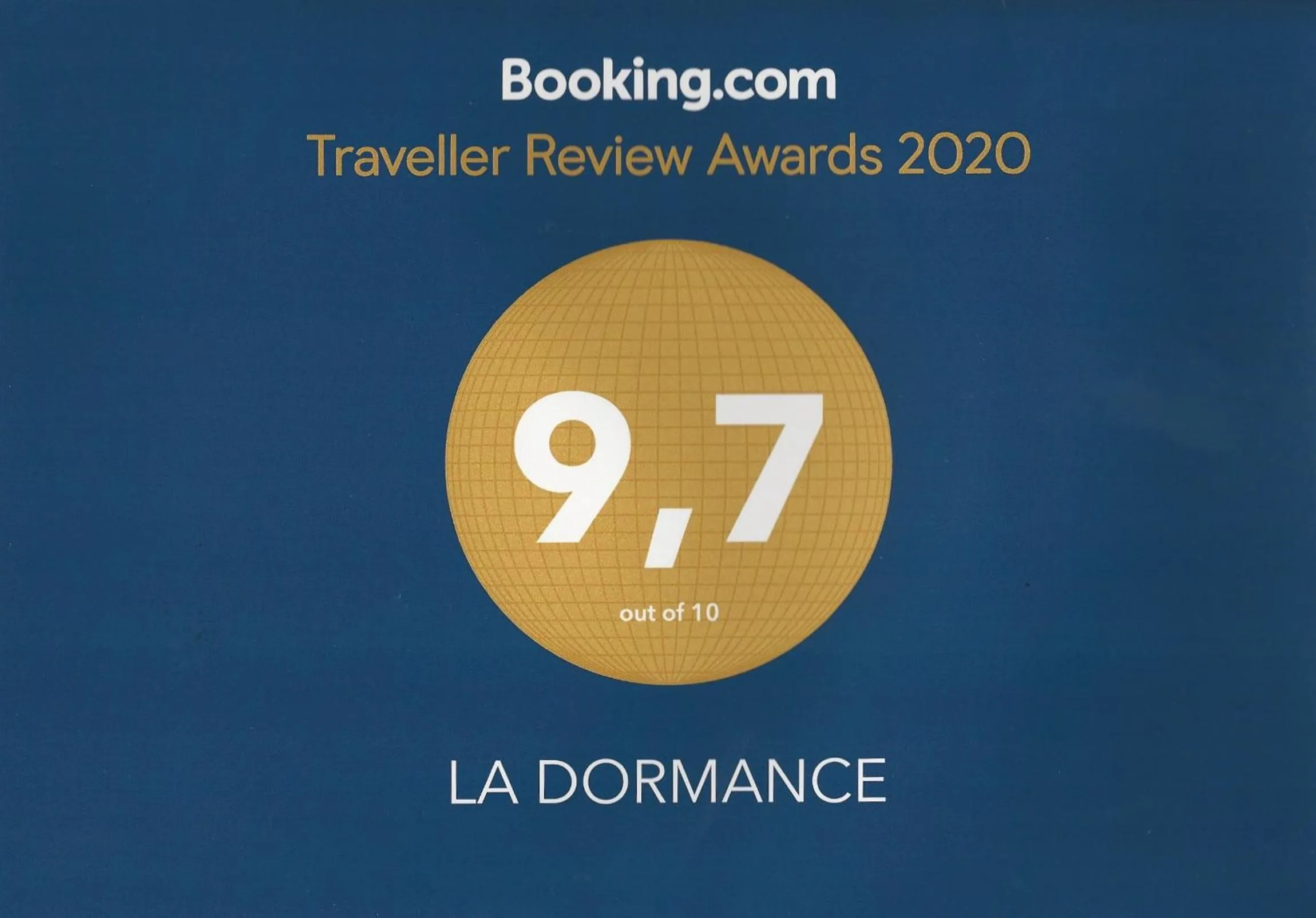 Certificate/Award in La Dormance