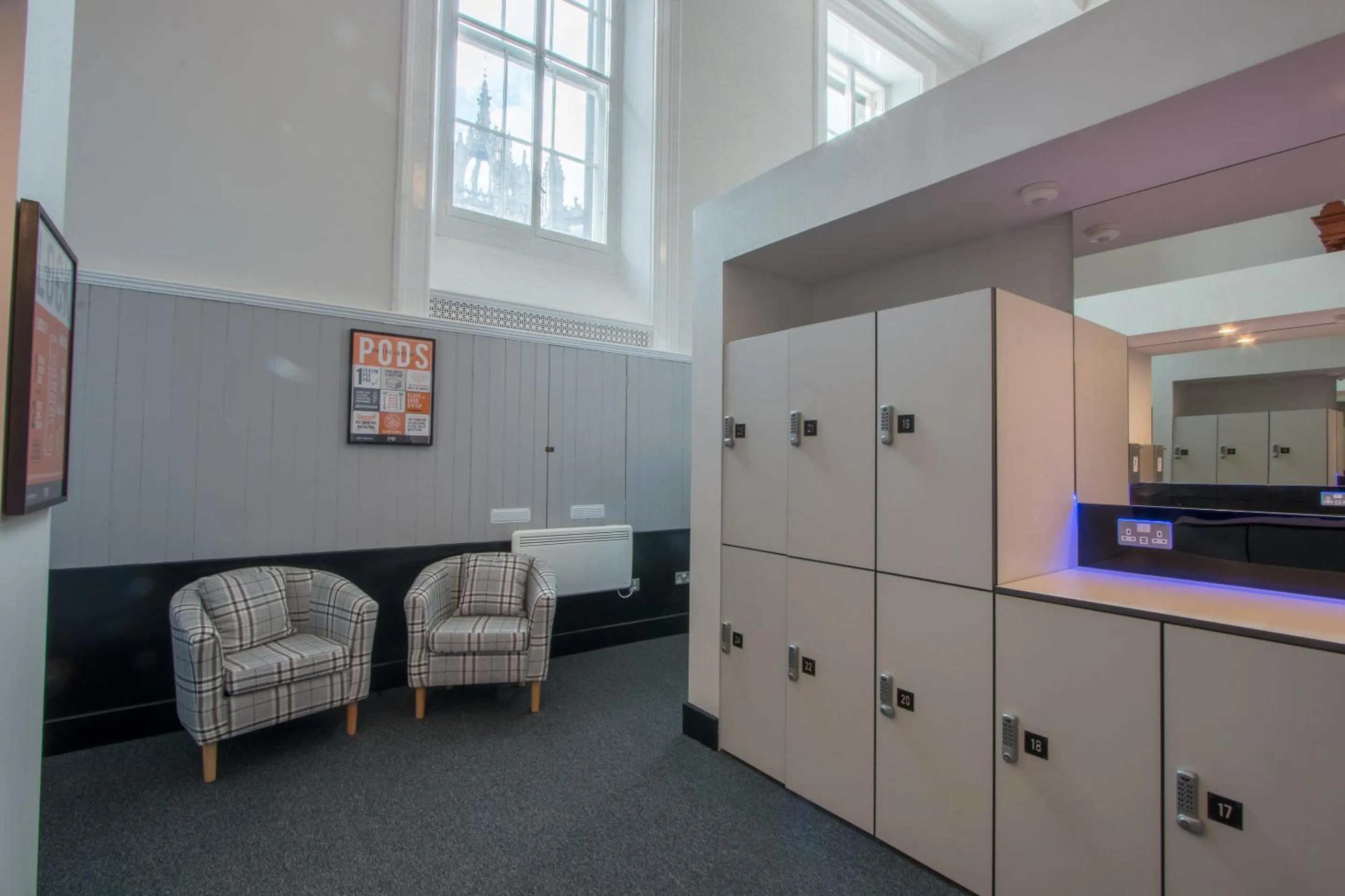 Seating area in CODE - The Court, Edinburgh