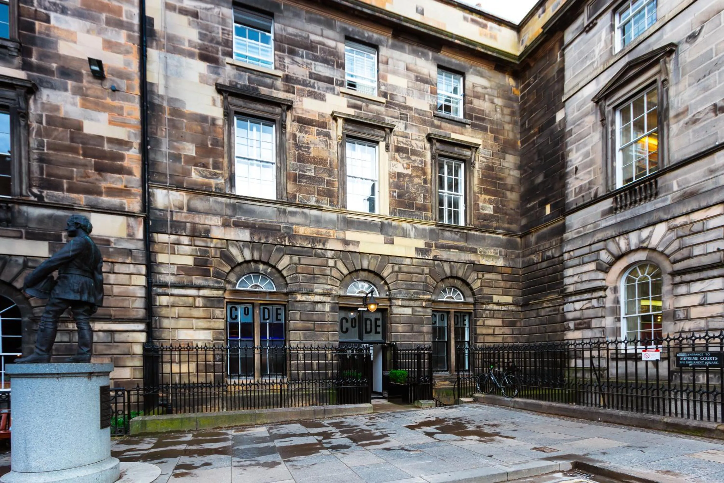 Facade/entrance in CODE - The Court, Edinburgh