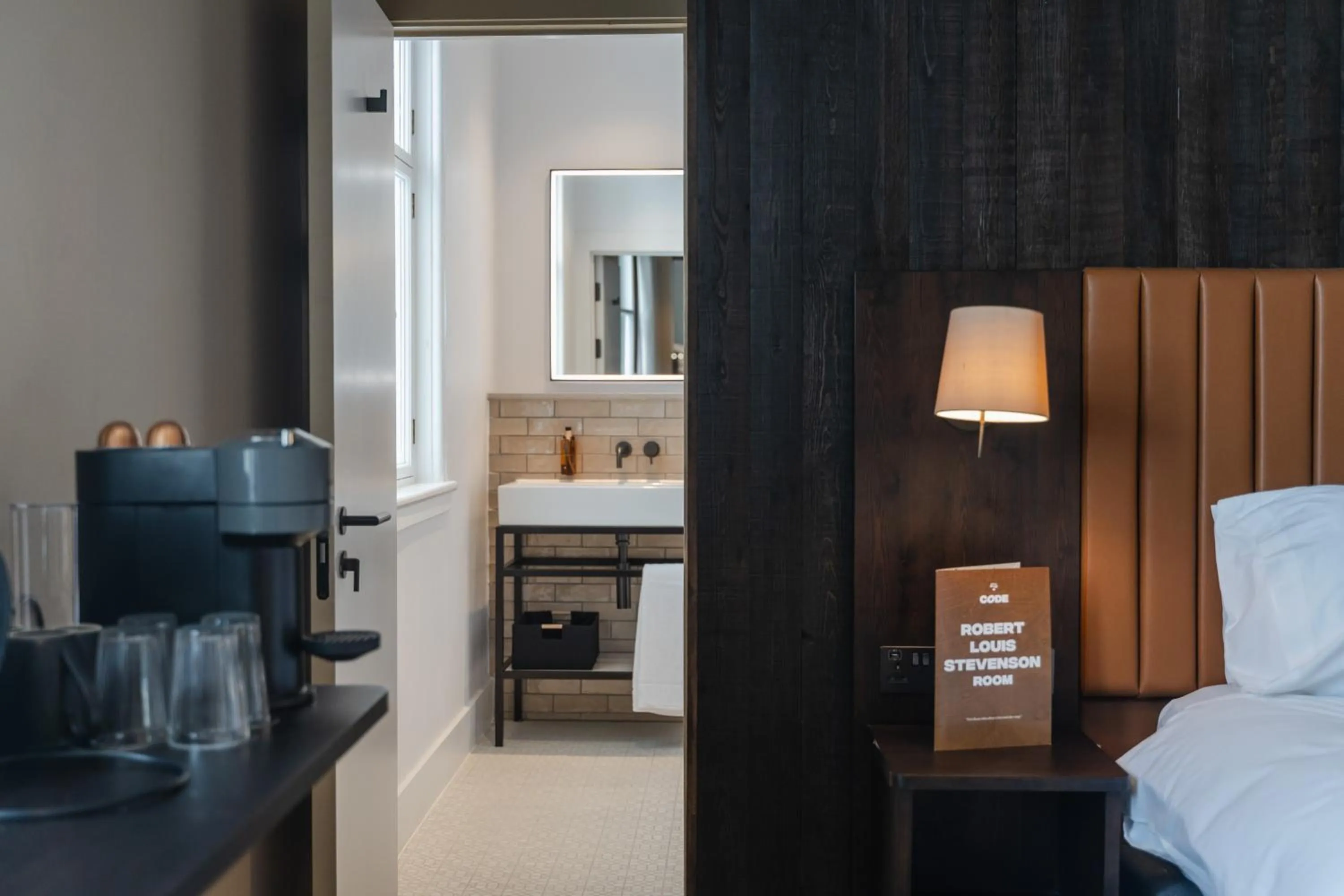 Bathroom, Bed in CODE - The Court, Edinburgh