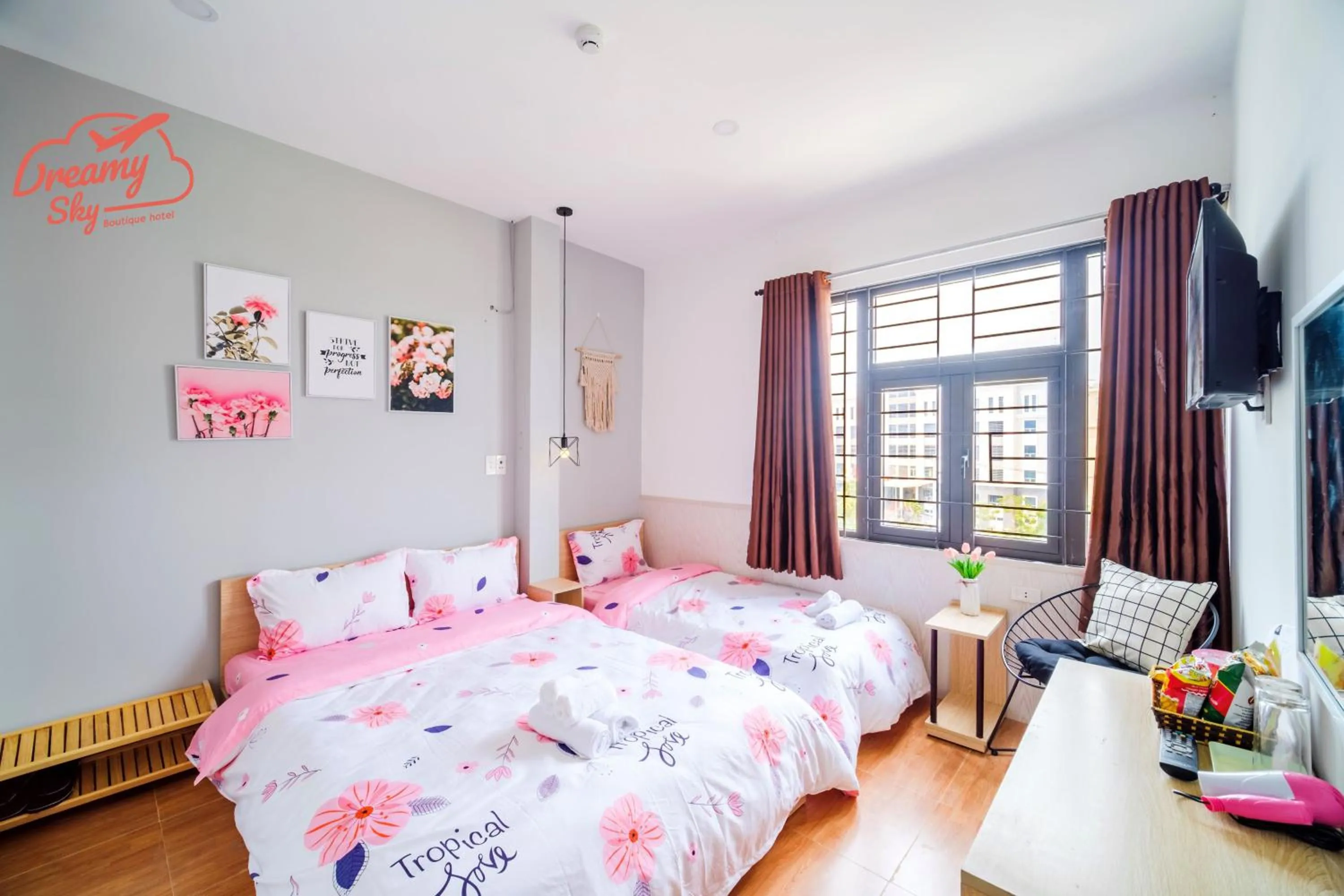 Bedroom, Bed in Dreamy Sky - Airport View Boutique Hotel