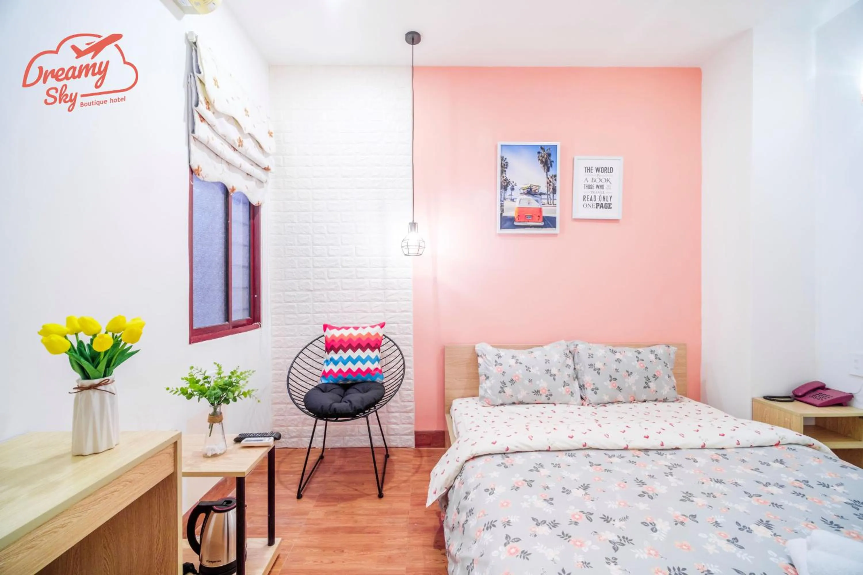 Bedroom, Bed in Dreamy Sky - Airport View Boutique Hotel