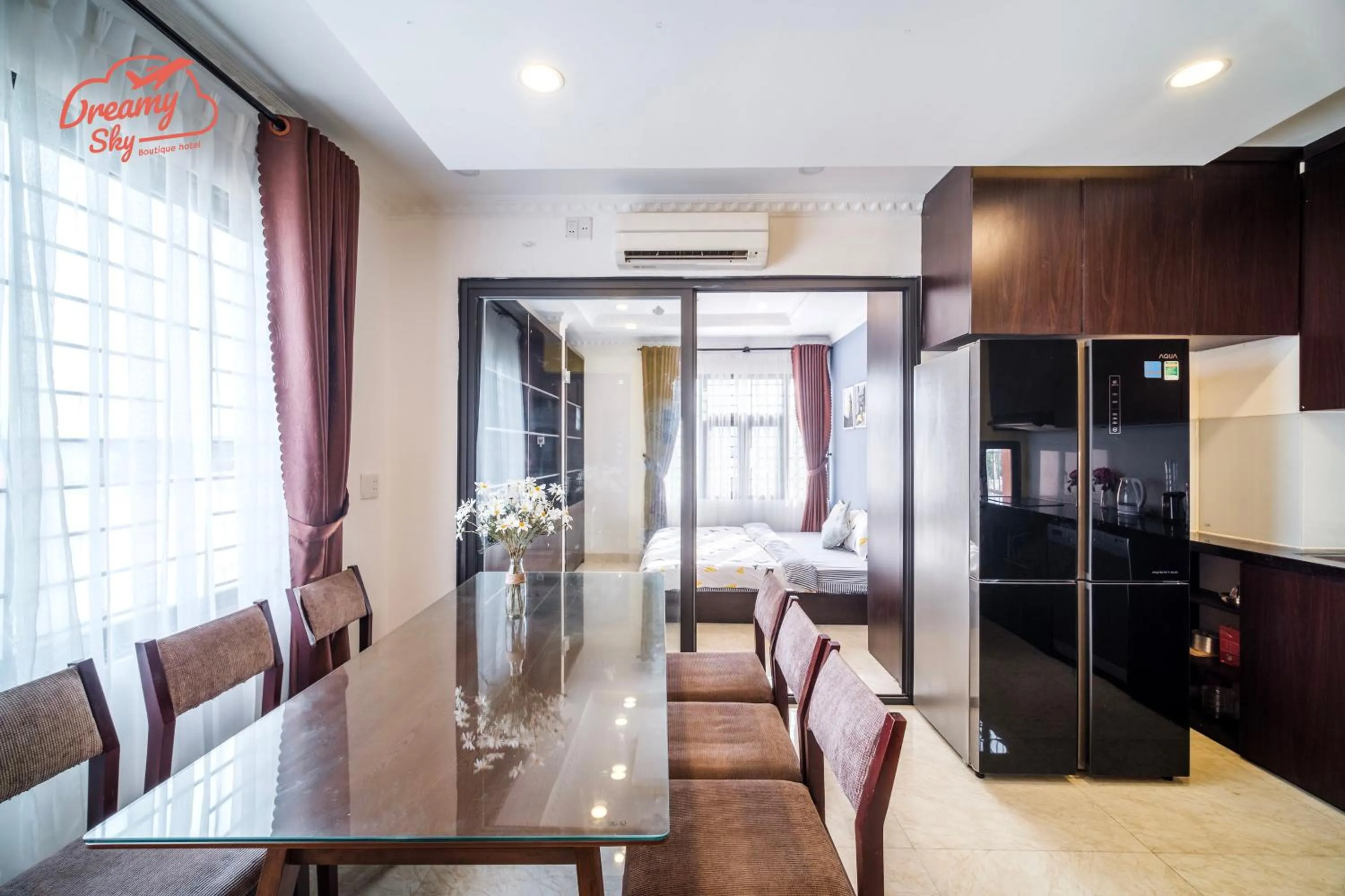 Living room in Dreamy Sky - Airport View Boutique Hotel