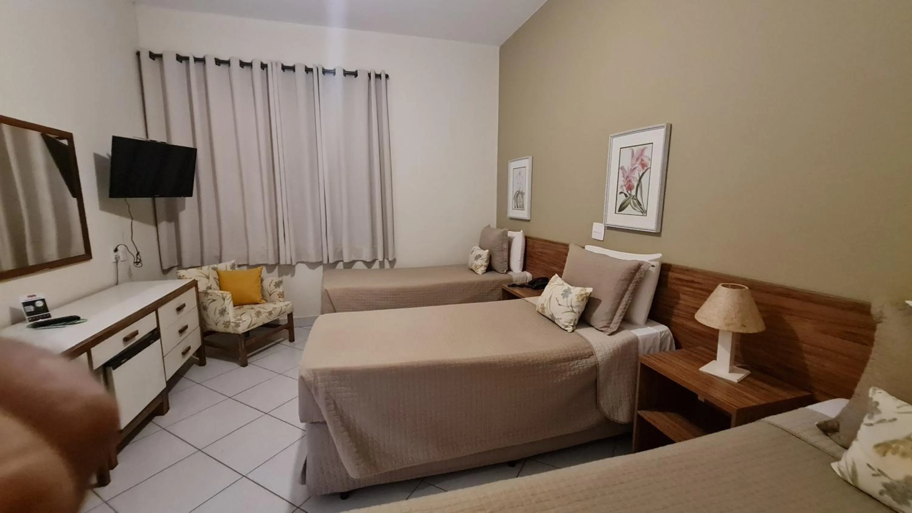 Bed in Hotel Mantovani