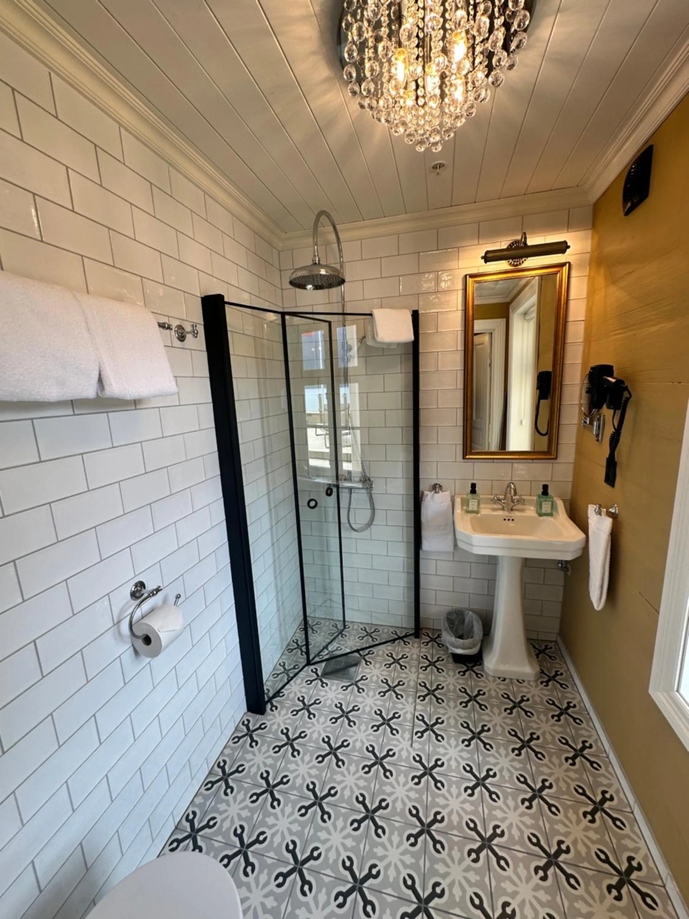 Shower in Hofslund Fjord Hotel