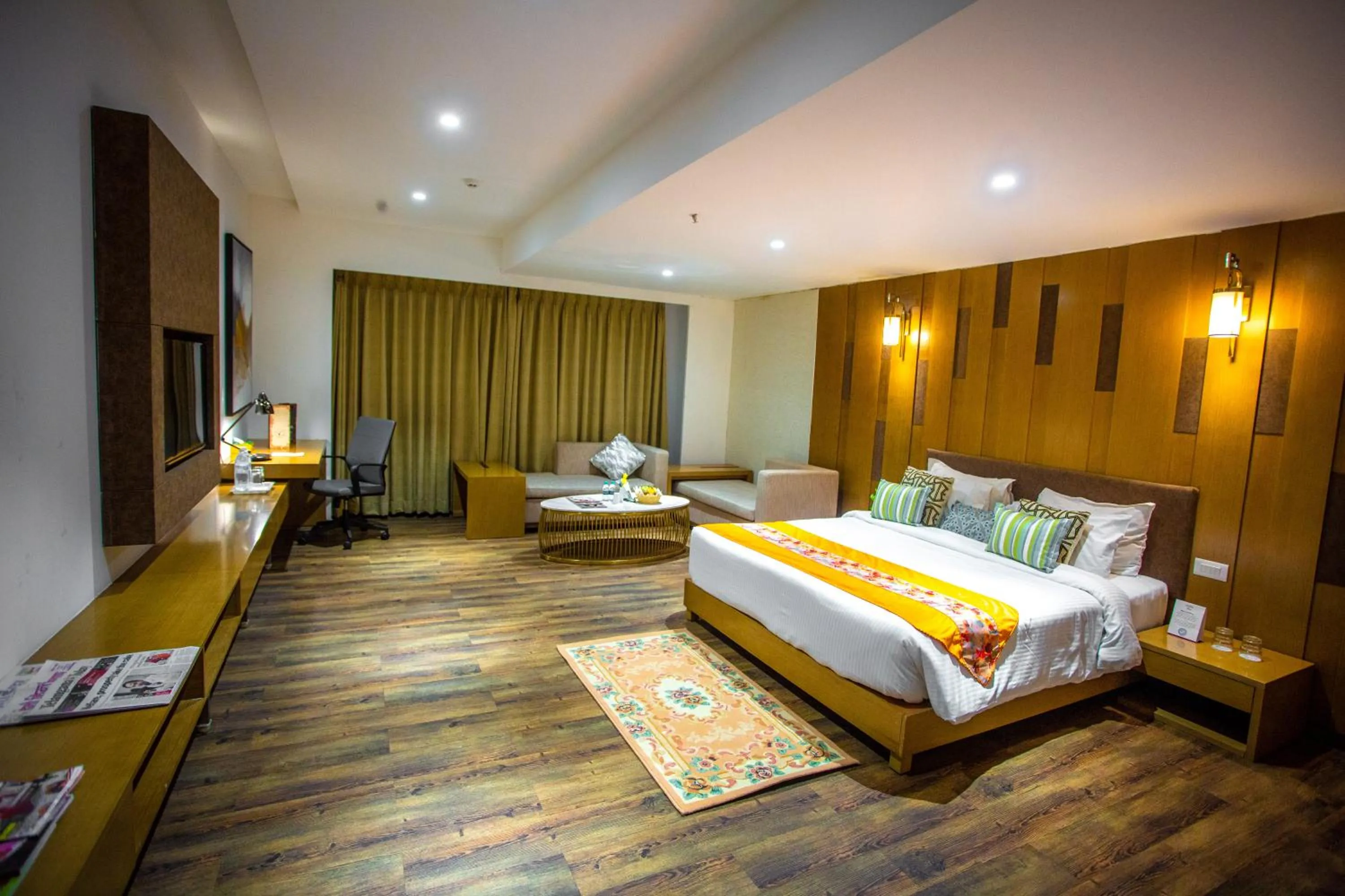 View (from property/room), Bed in Citadel Hotel By Vinnca