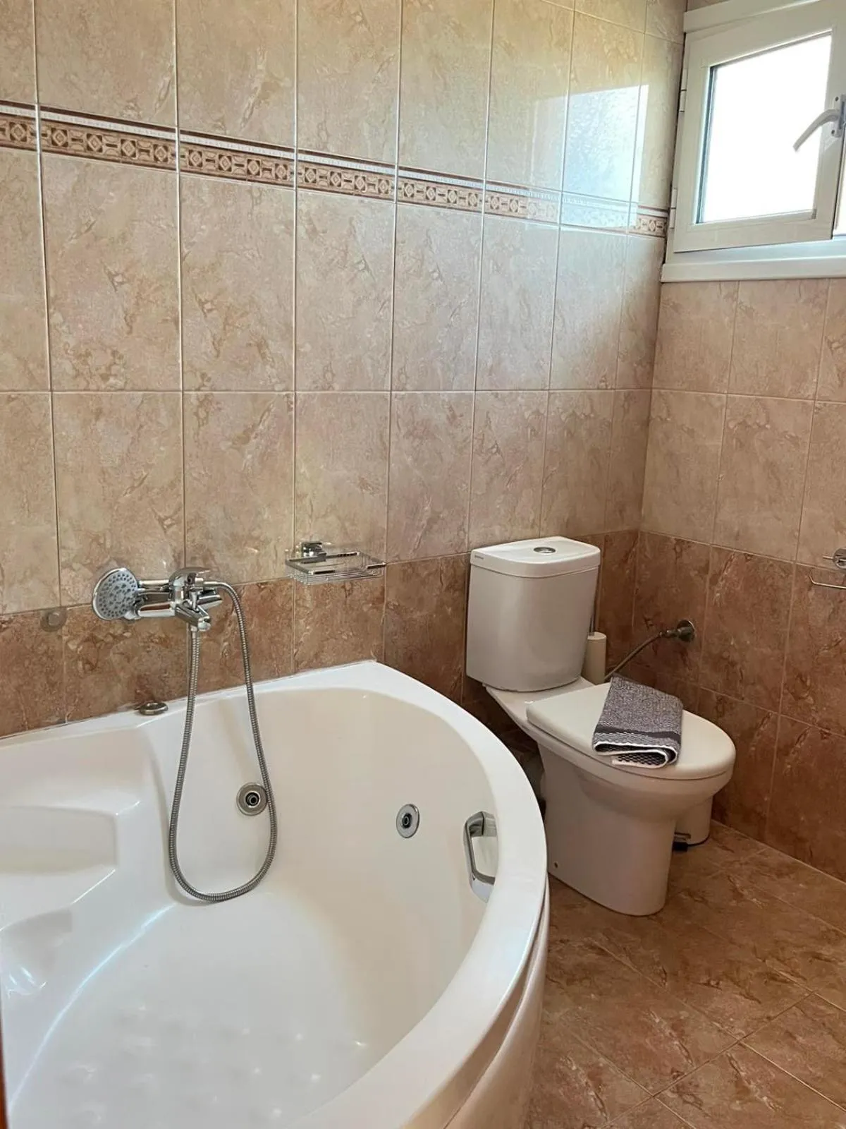 Toilet in Drosia Hotel