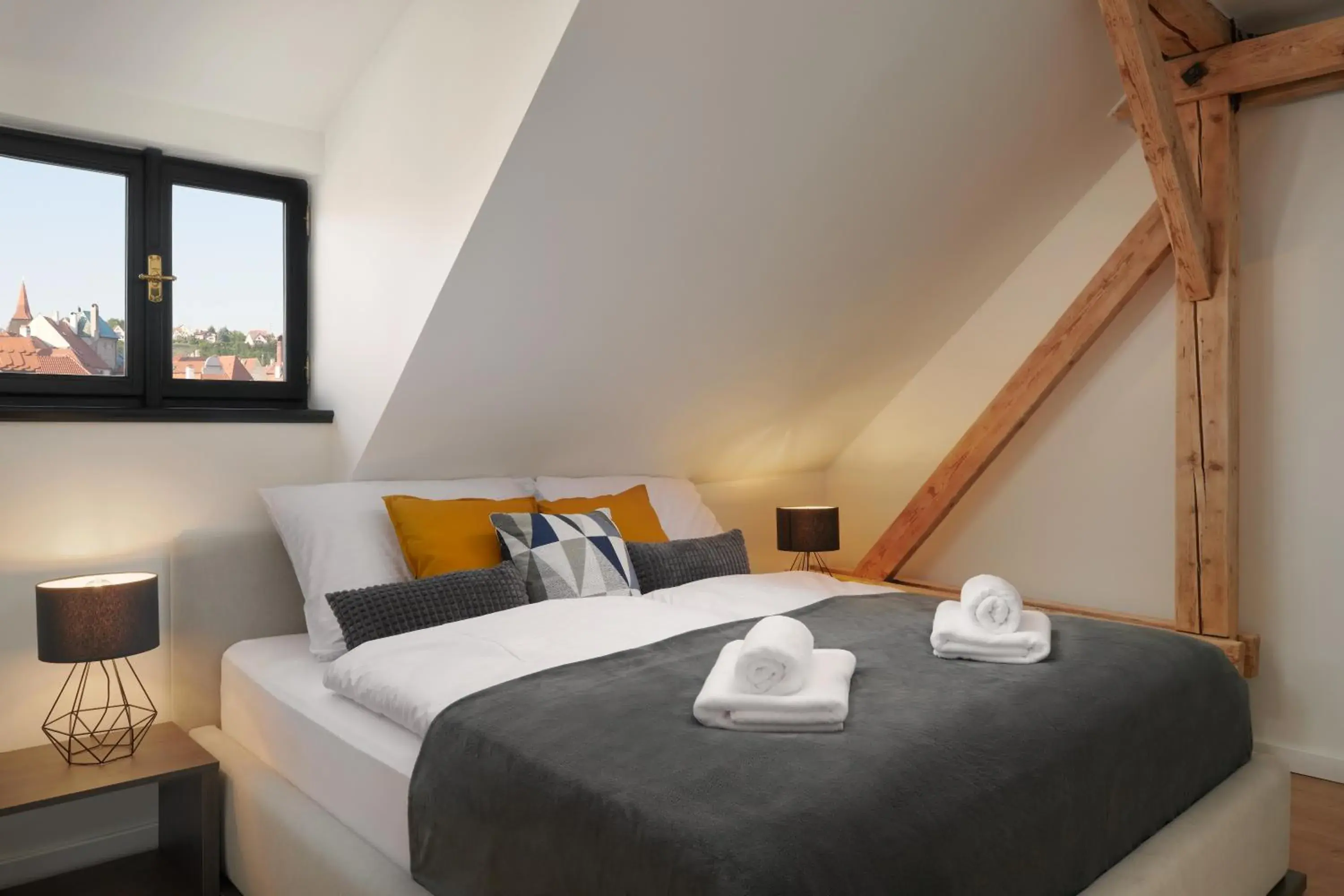 Deluxe Double Room with Castle View in Pension Kristian by KH Deluxe Double Room with Castle View in Pension Kristian by KH