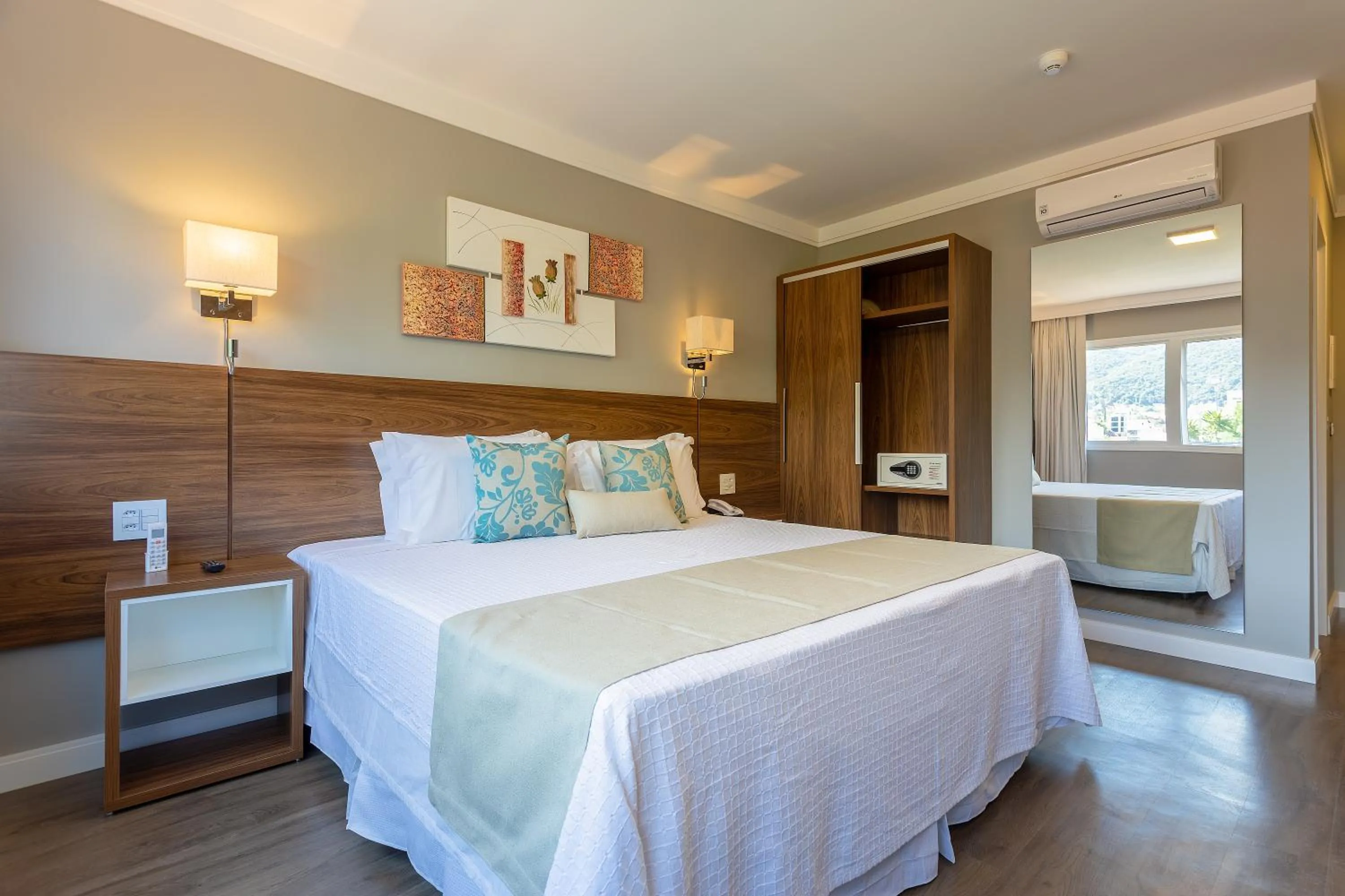 Bed in Hotel Villa Fiori