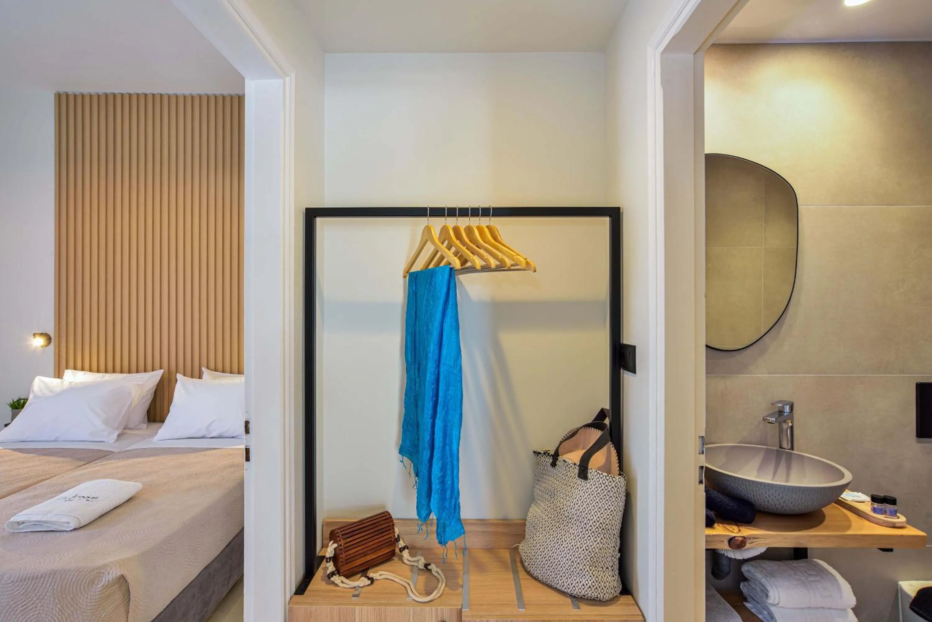 Bathroom, Bed in Eloque Simple living space