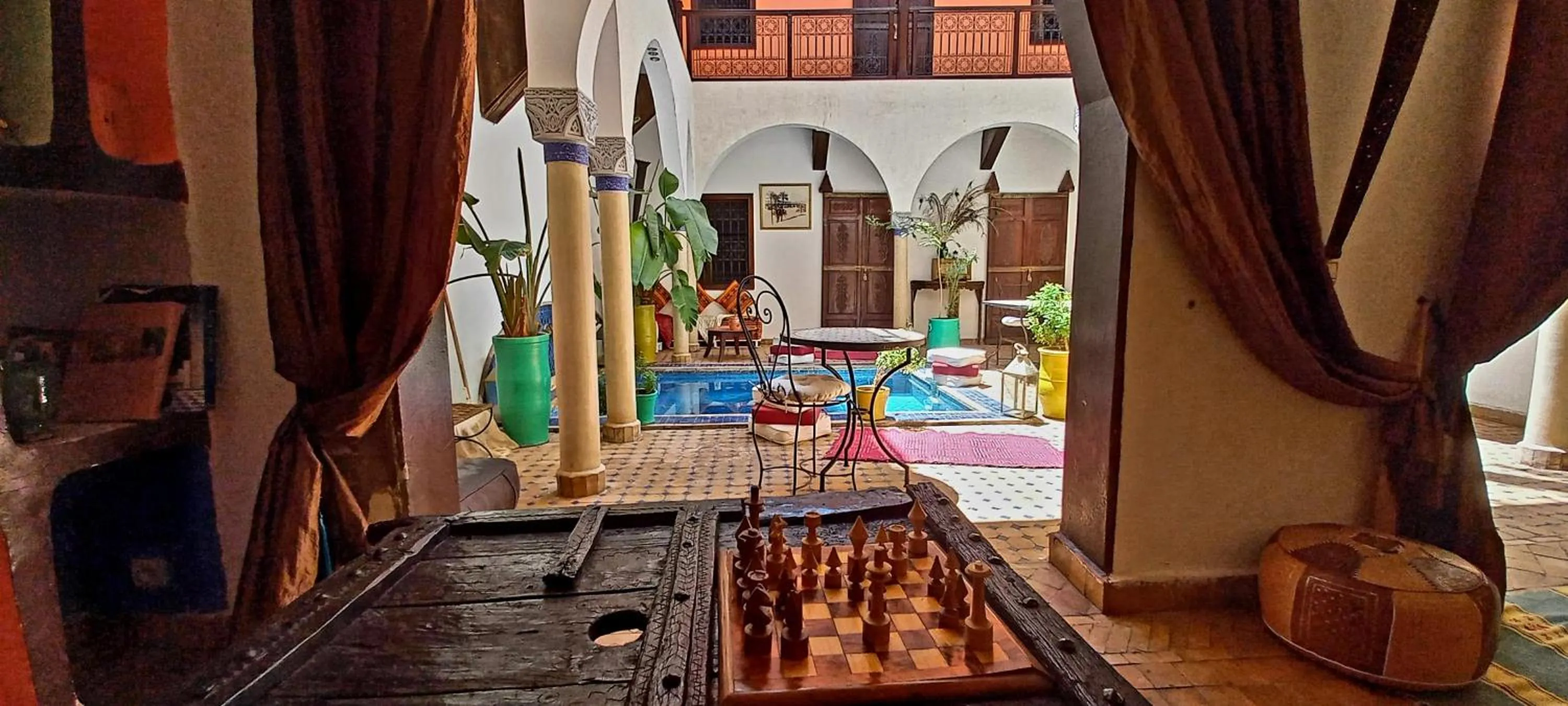 Pool view in Riad Rêve d Antan