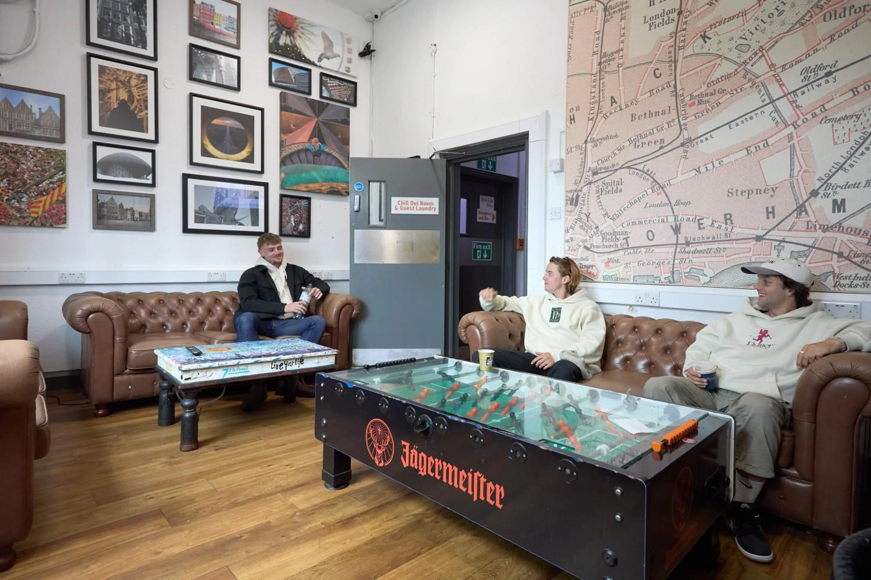 Communal lounge/ TV room in St Christopher's Inn London Bridge - The Village