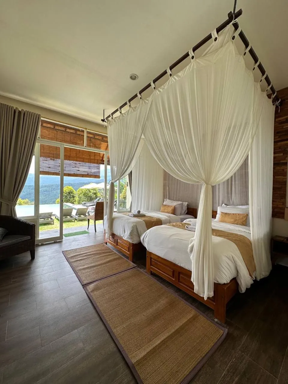 Bed in Atres Sari Resort