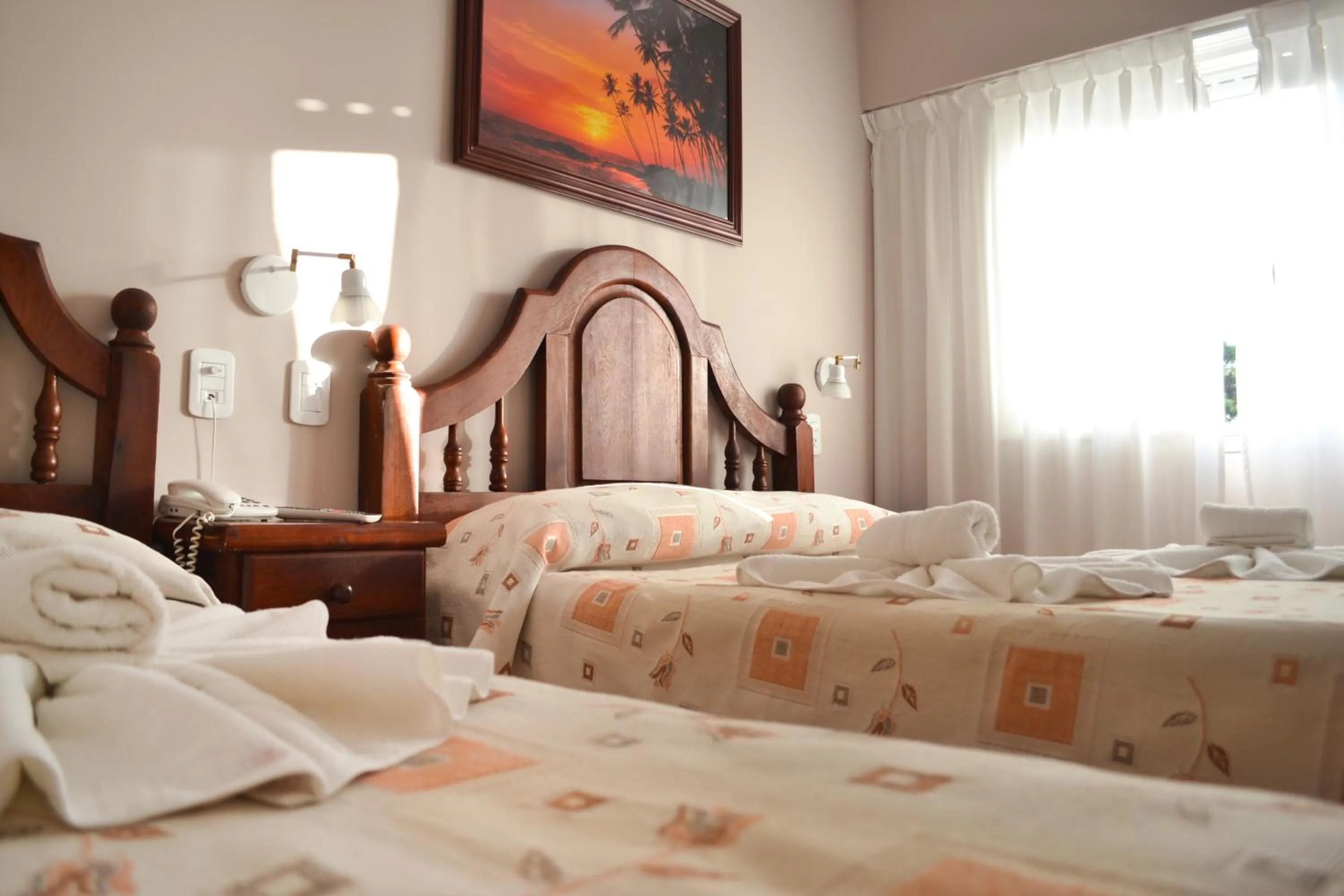 Bed in Hotel Rideamus