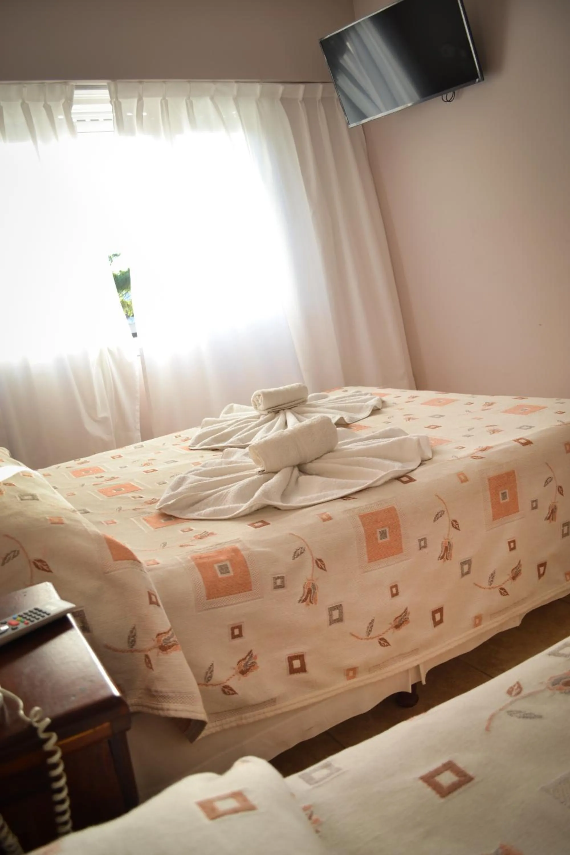 Bed in Hotel Rideamus