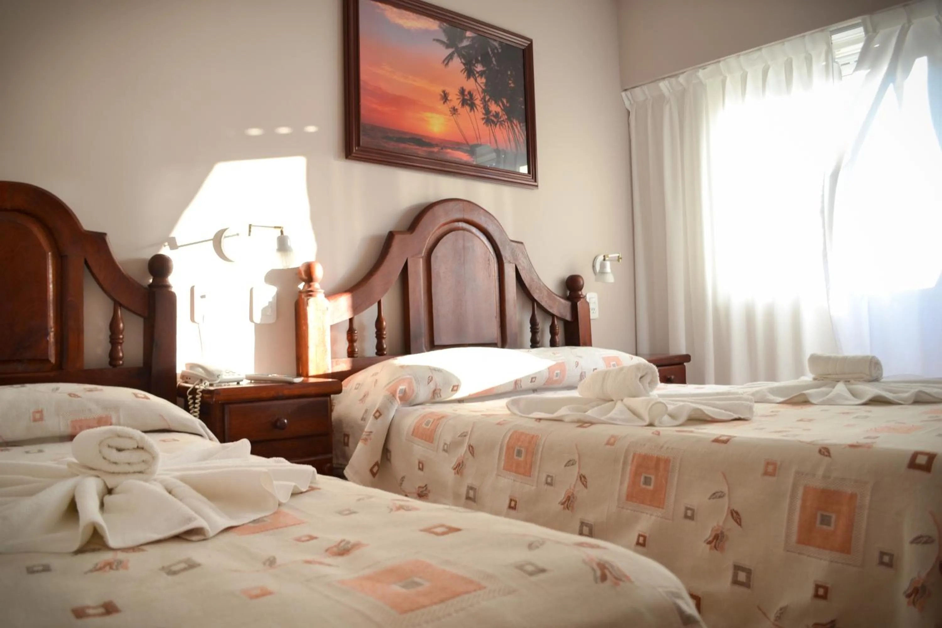 Bed in Hotel Rideamus