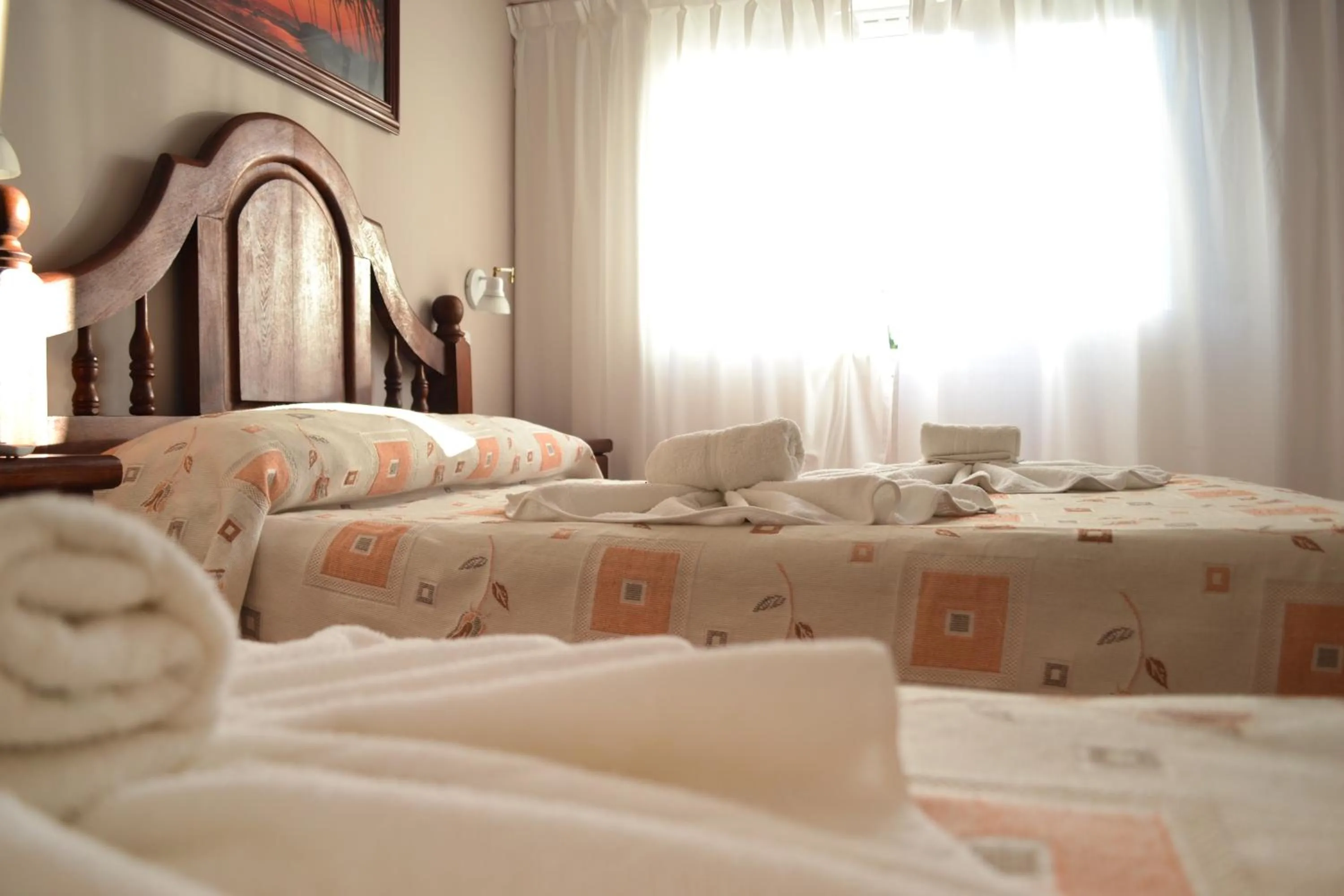 Bed in Hotel Rideamus