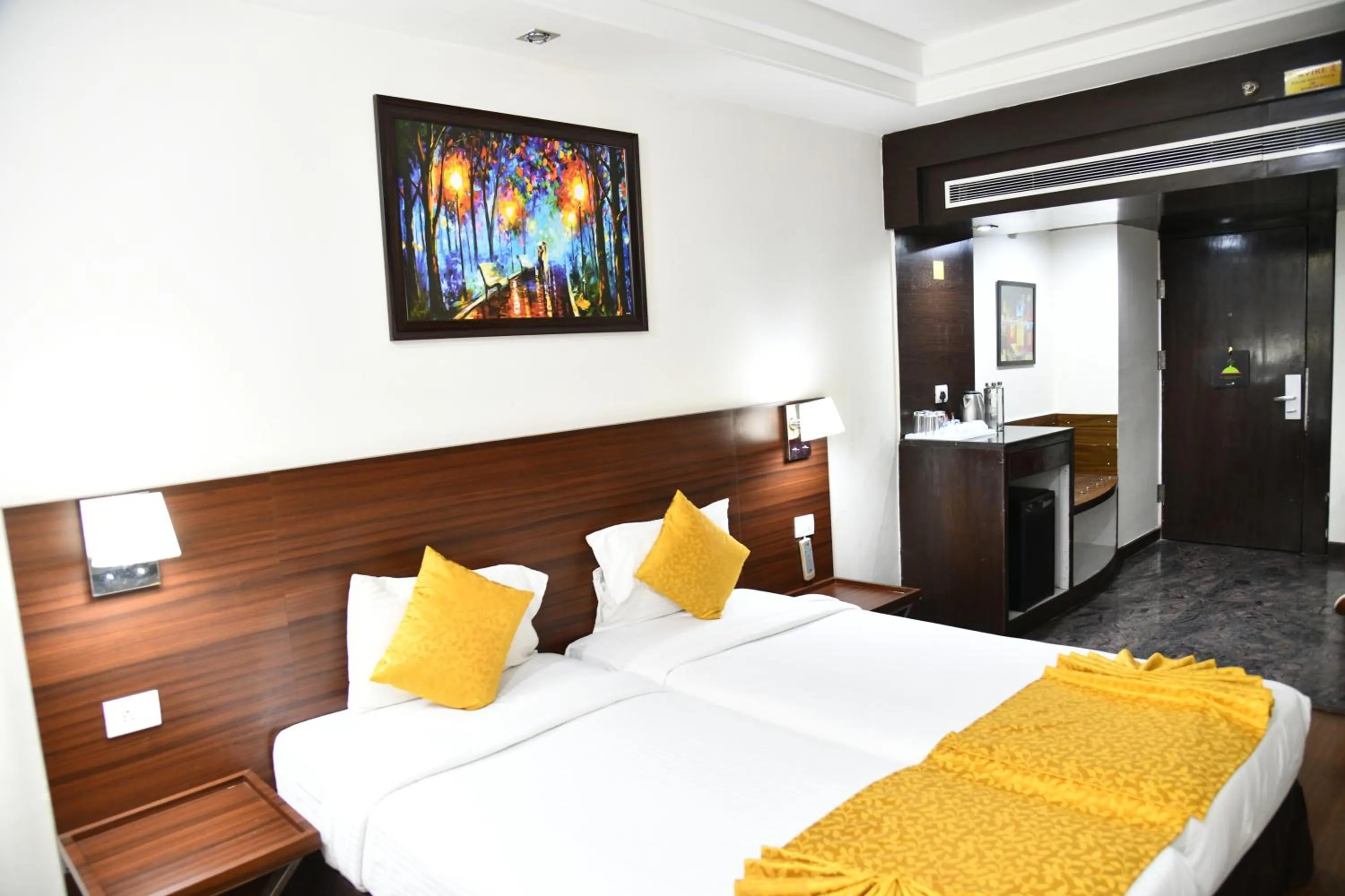 Bed in souvenir peppermint hotel