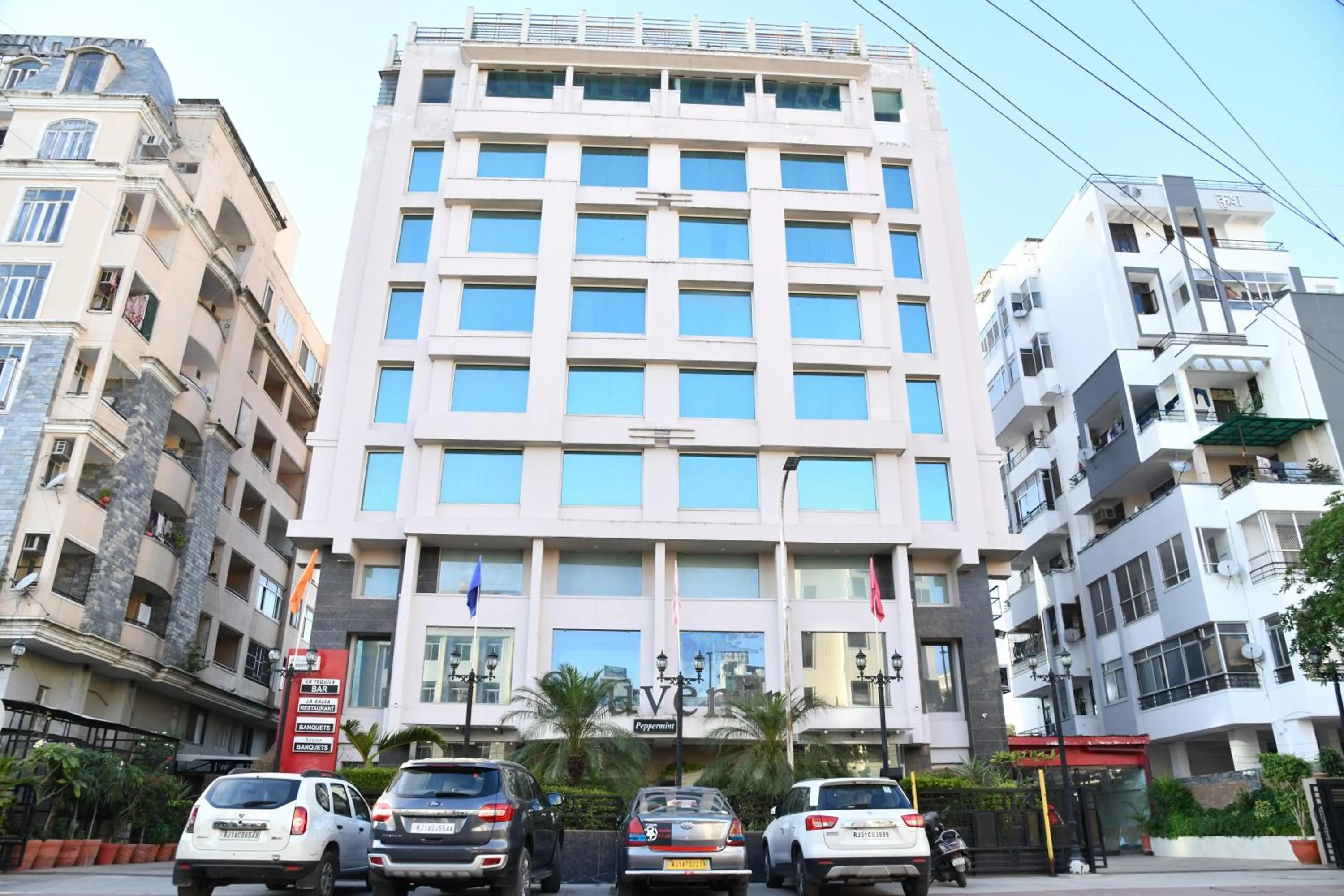 Property building in souvenir peppermint hotel