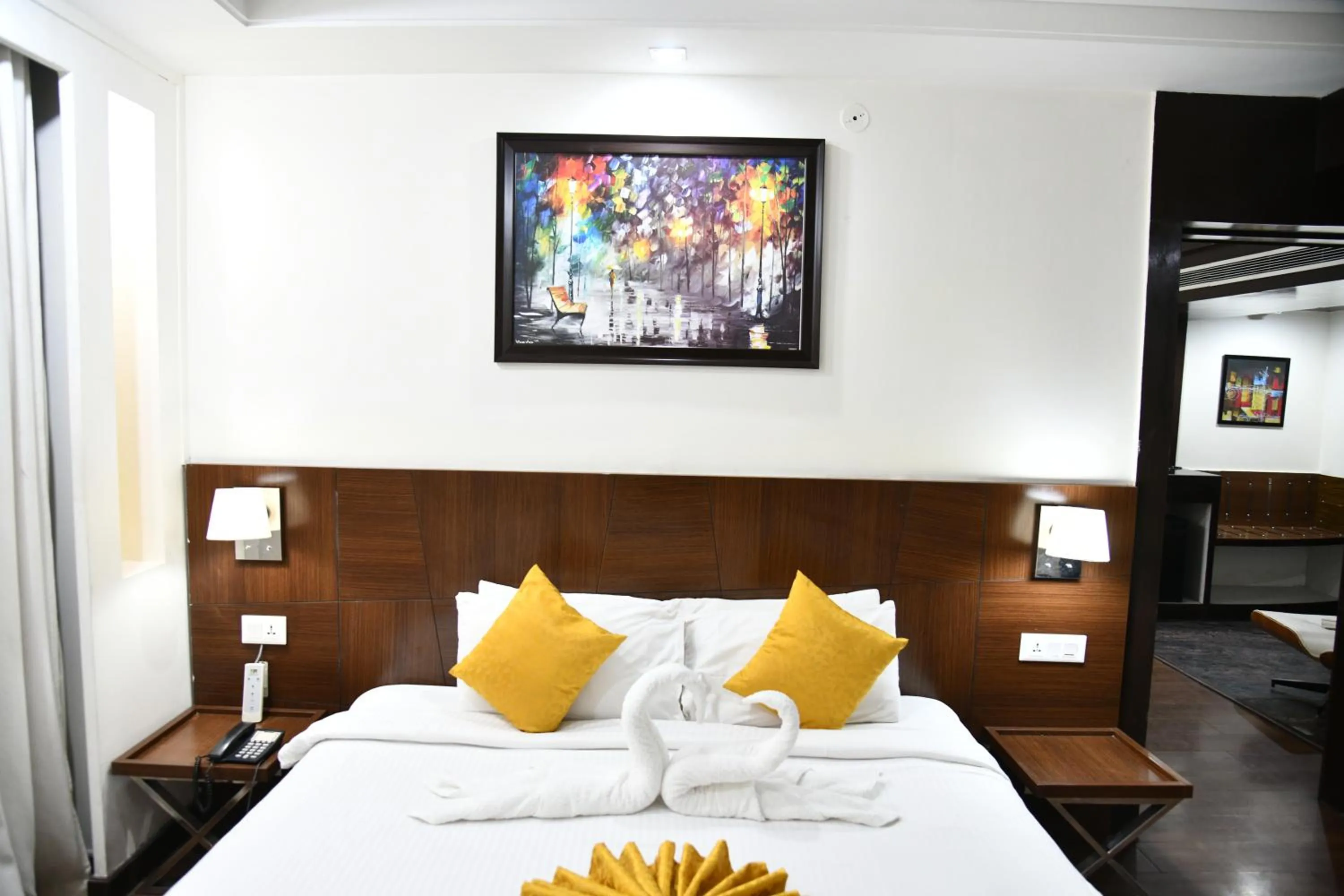 Bed in souvenir peppermint hotel