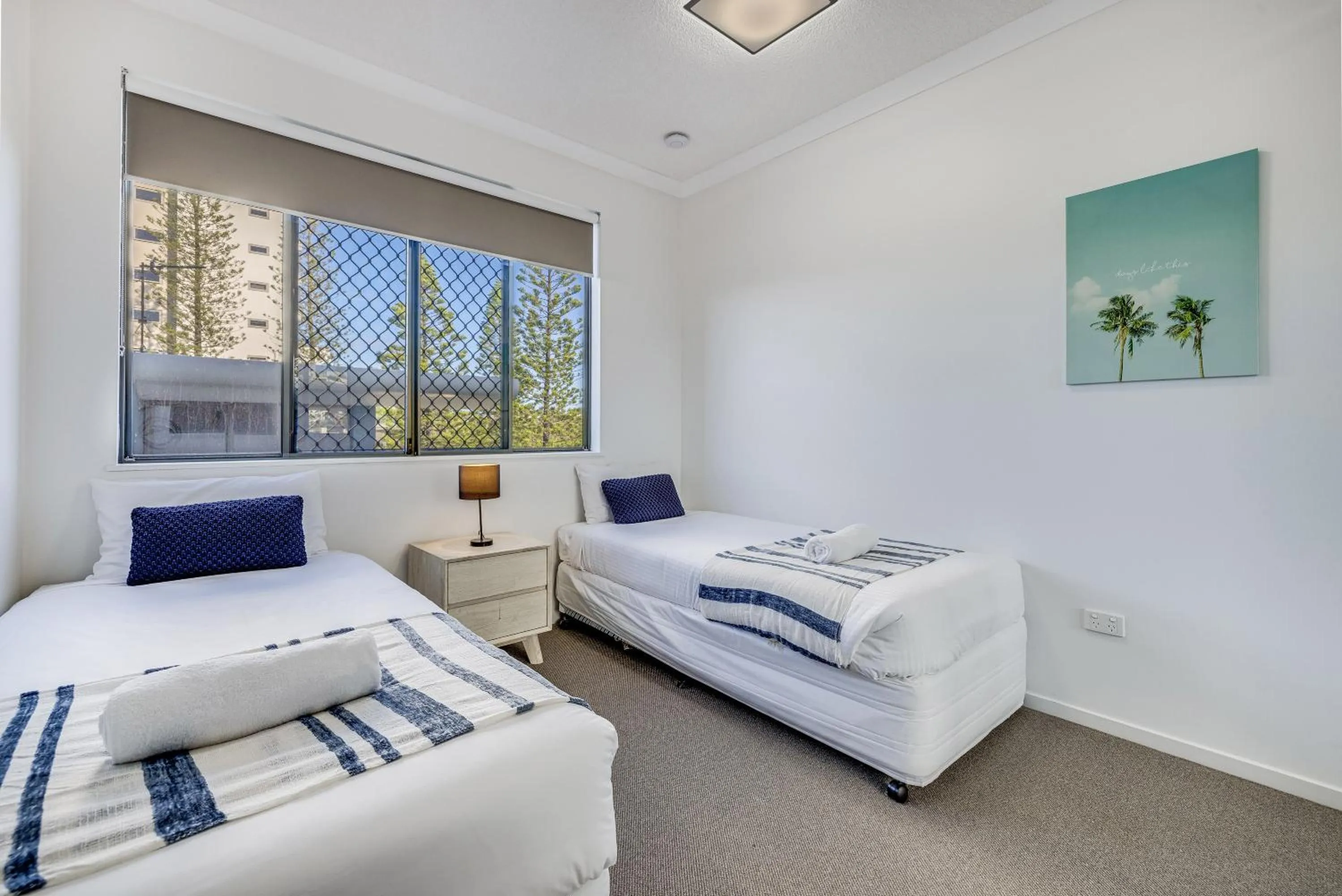 Bedroom, Bed in Meridian Alex Beach Apartments