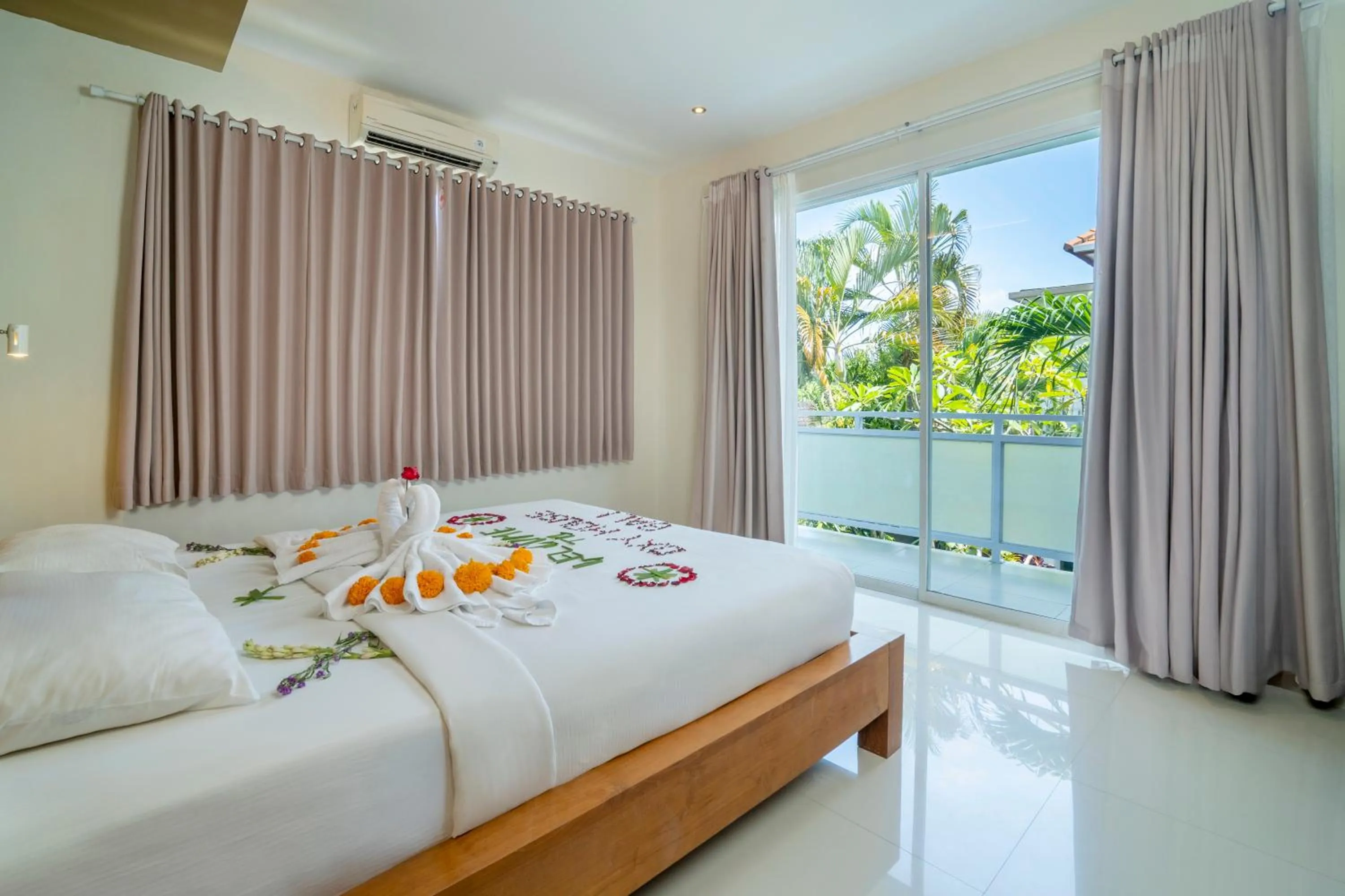 Bed in Oxy House Bali