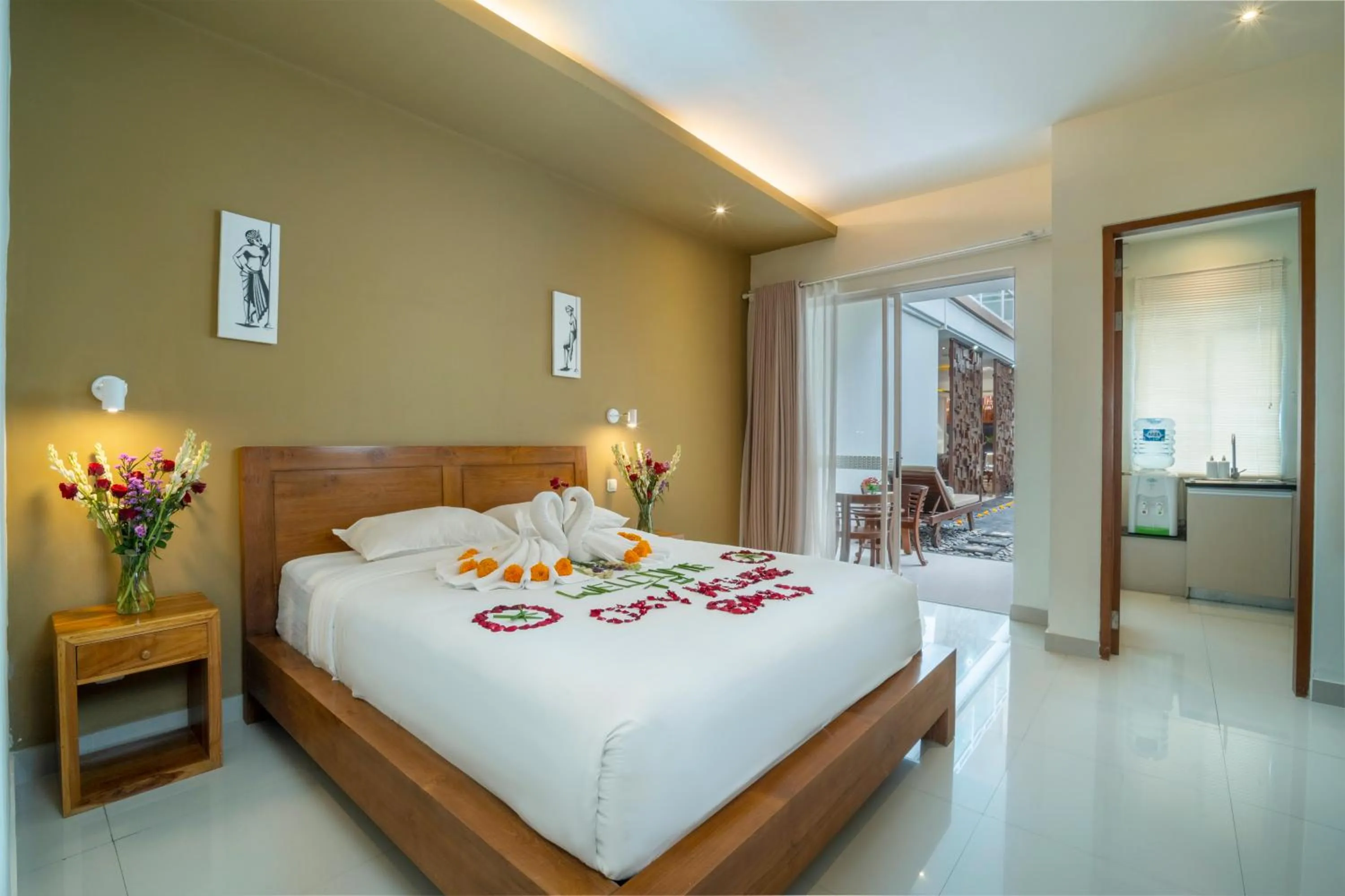 Bed in Oxy House Bali