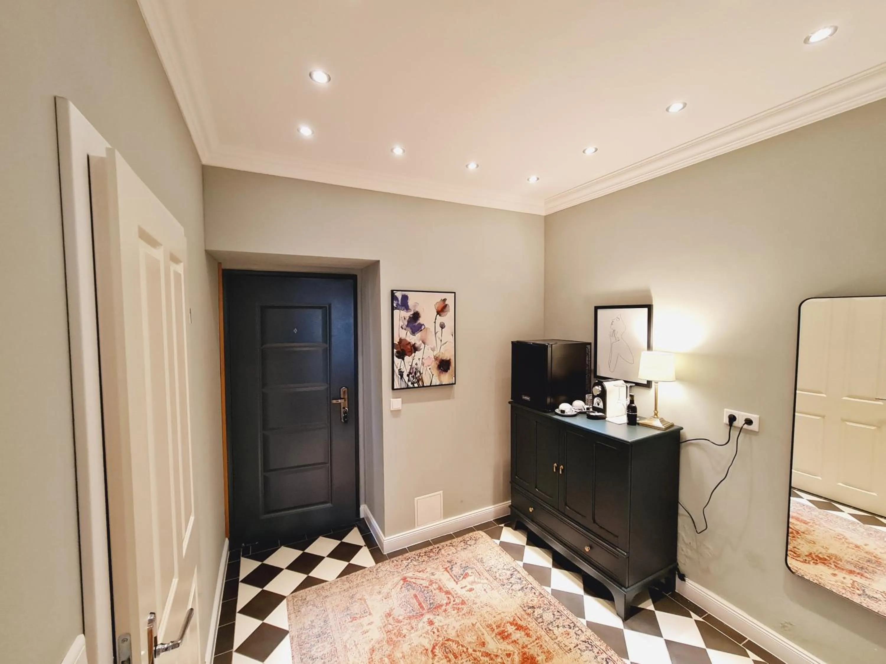 Coffee/tea facilities, Bed in Das Friedrich