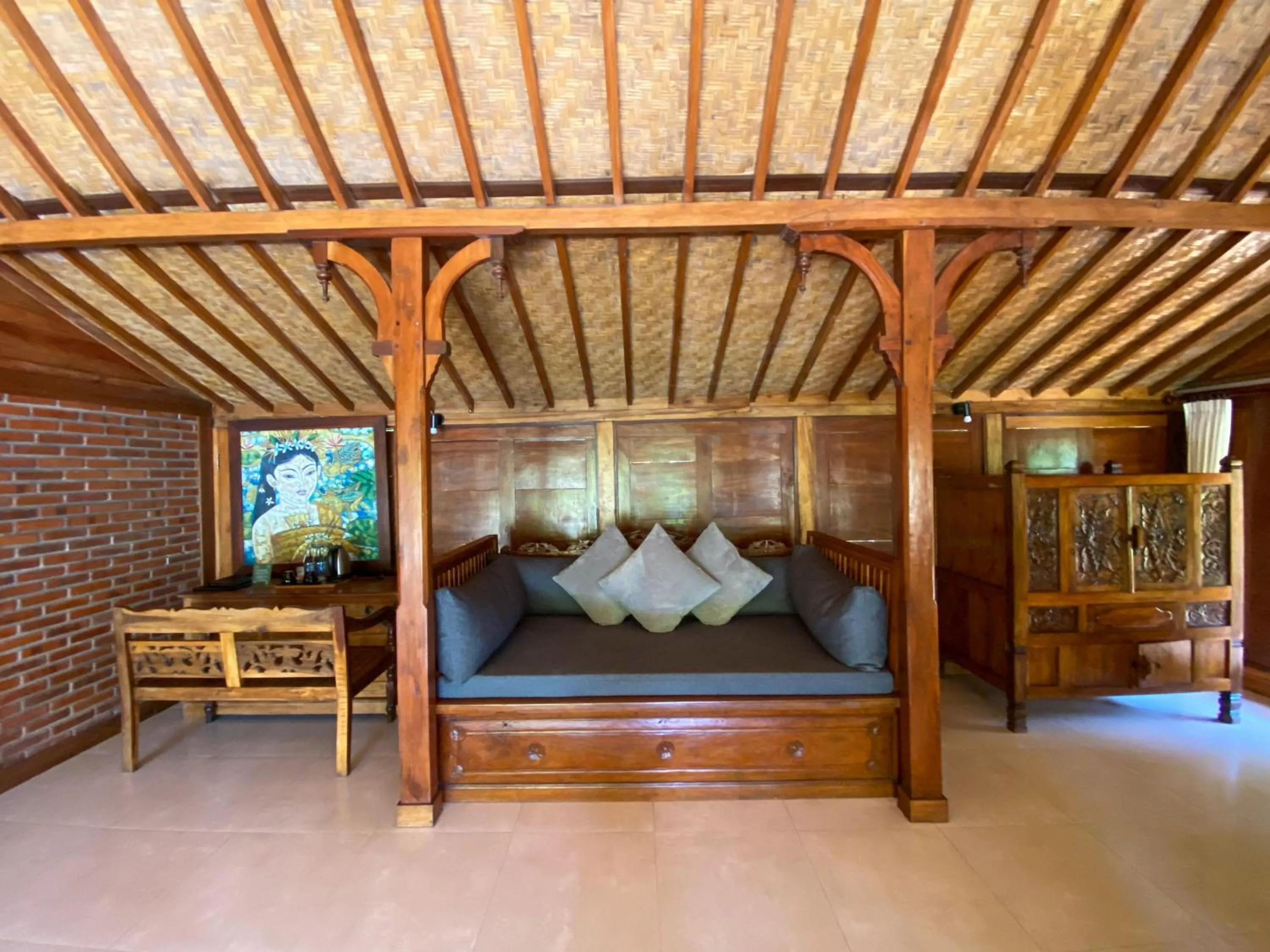 Seating area, Bed in Abian Ayu Villa