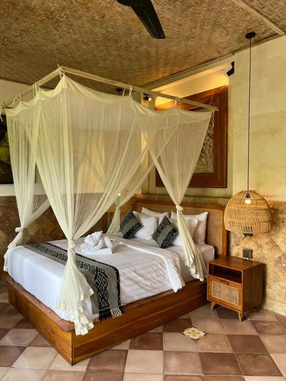 Bed in Abian Ayu Villa