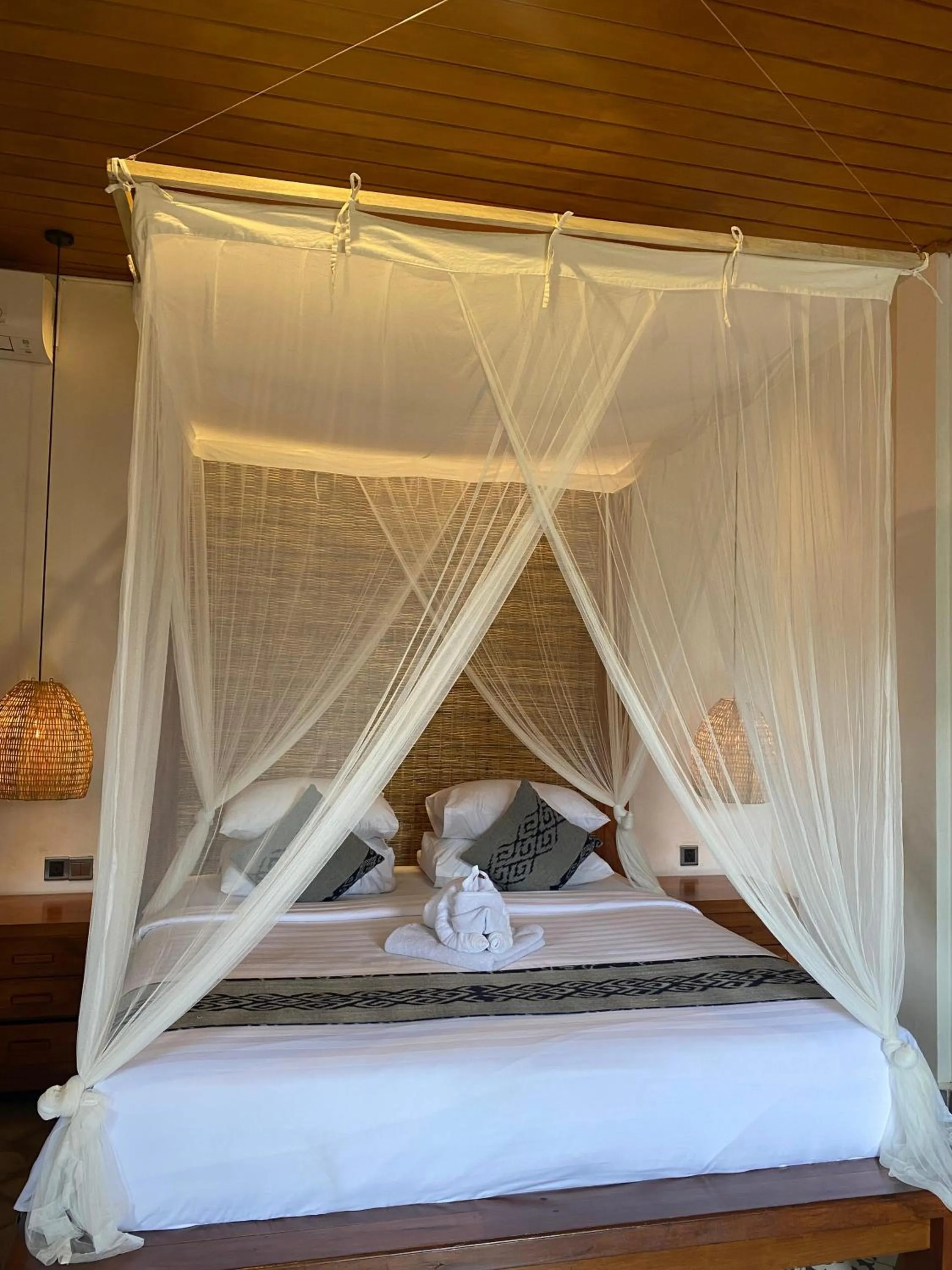 Bed in Abian Ayu Villa