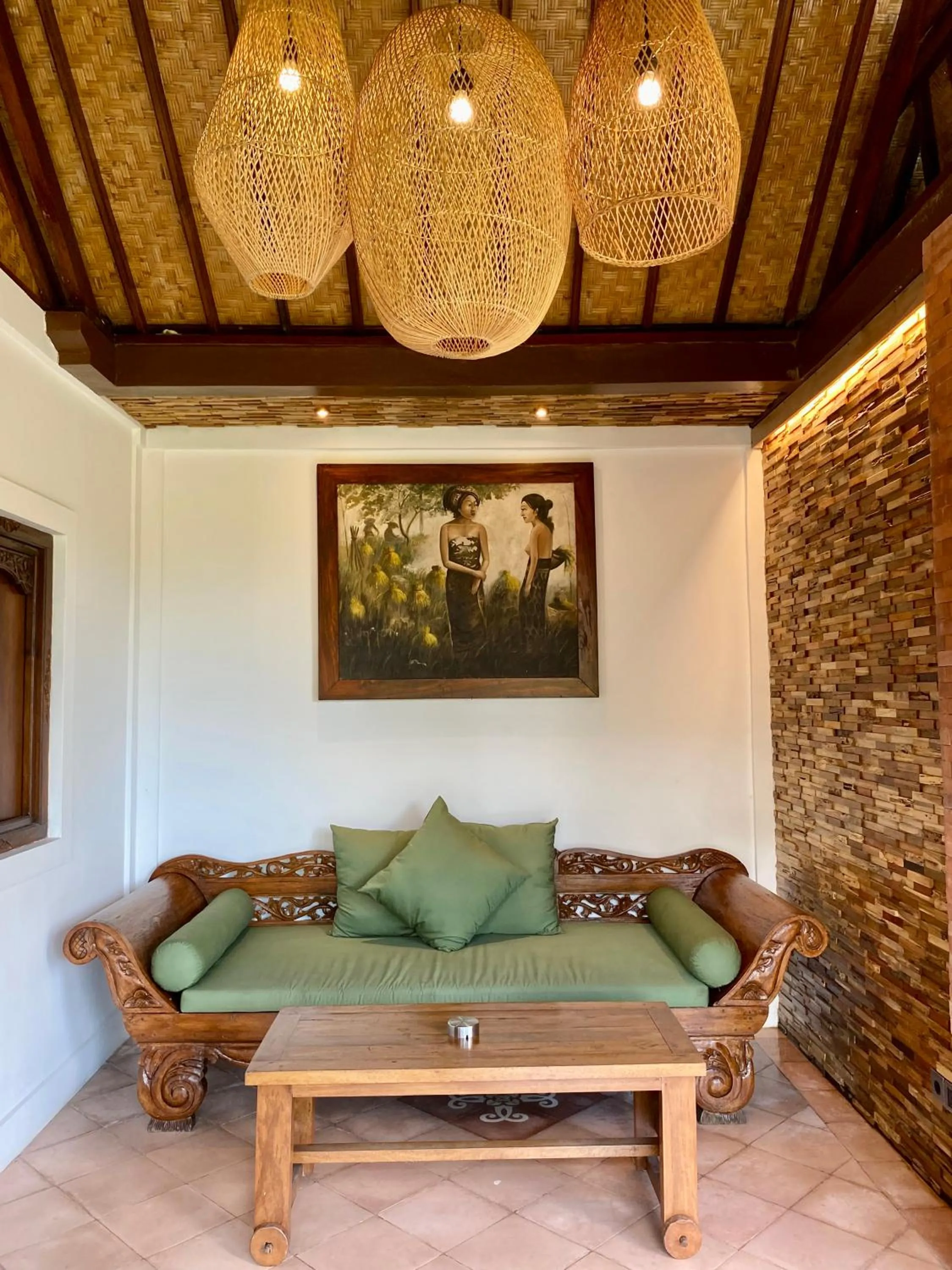 Living room in Abian Ayu Villa