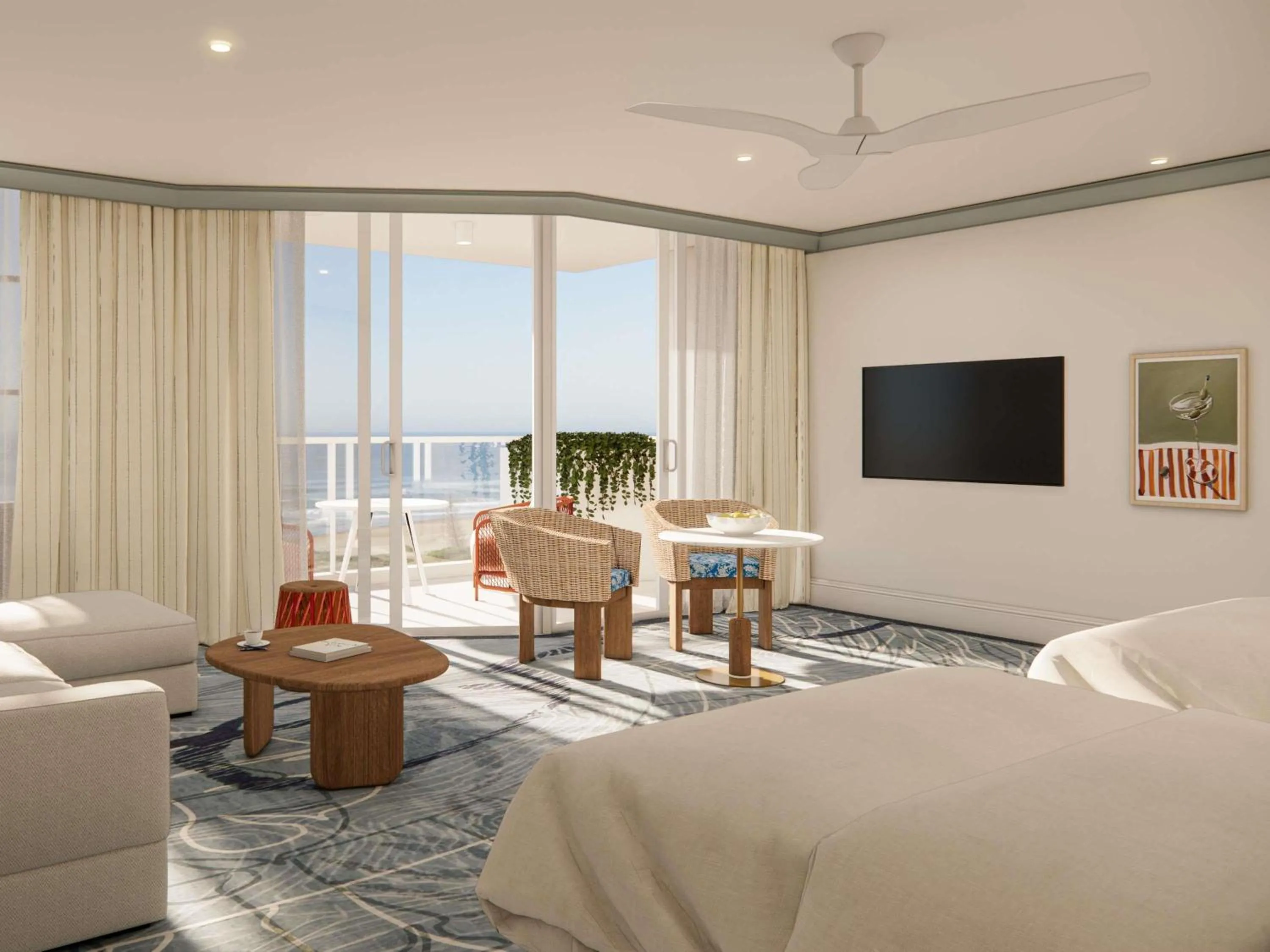 Bedroom in Sofitel Noosa Pacific Resort