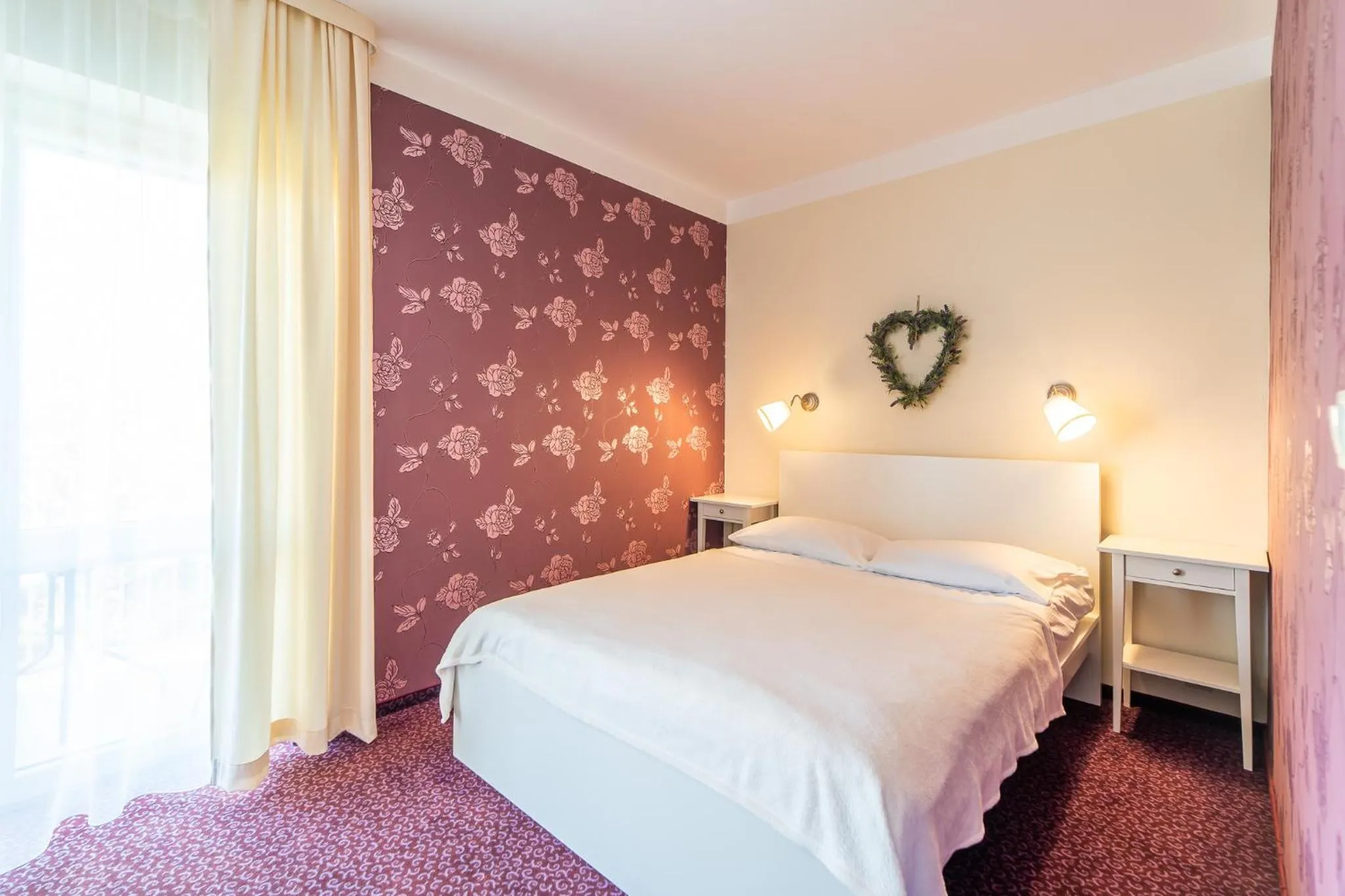 Bed in Pensjonat Zenit