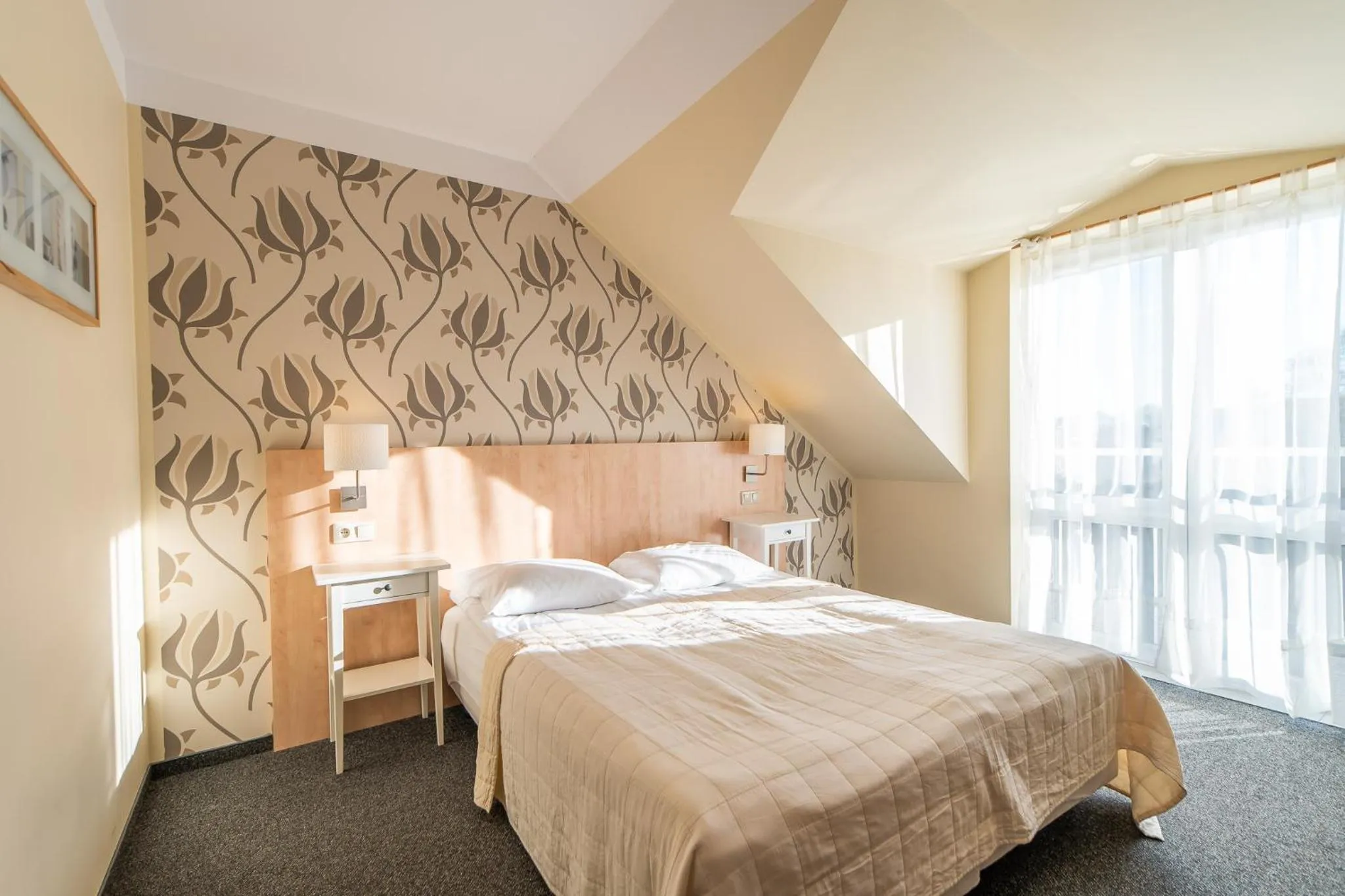 Bed in Pensjonat Zenit