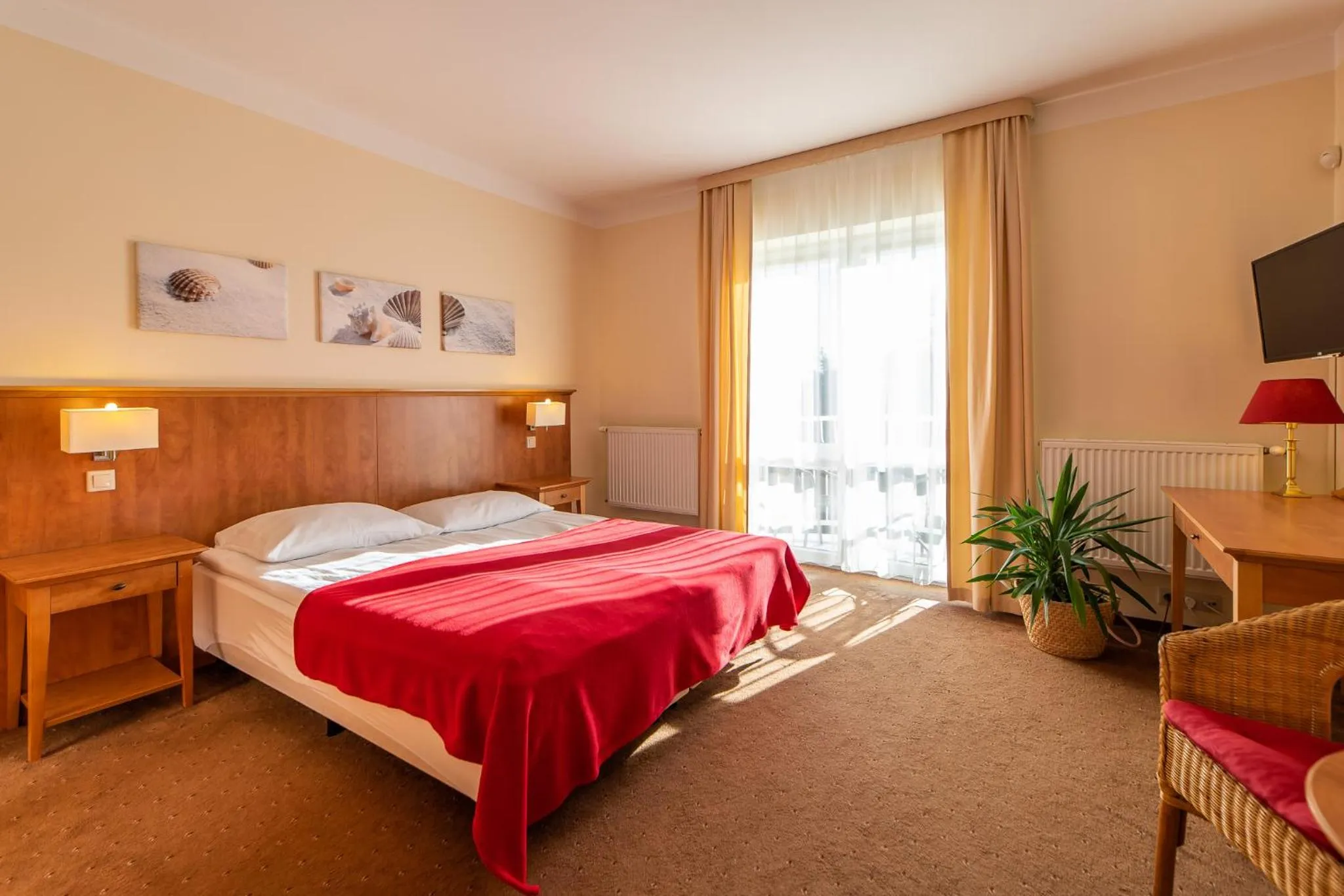 Bed in Pensjonat Zenit