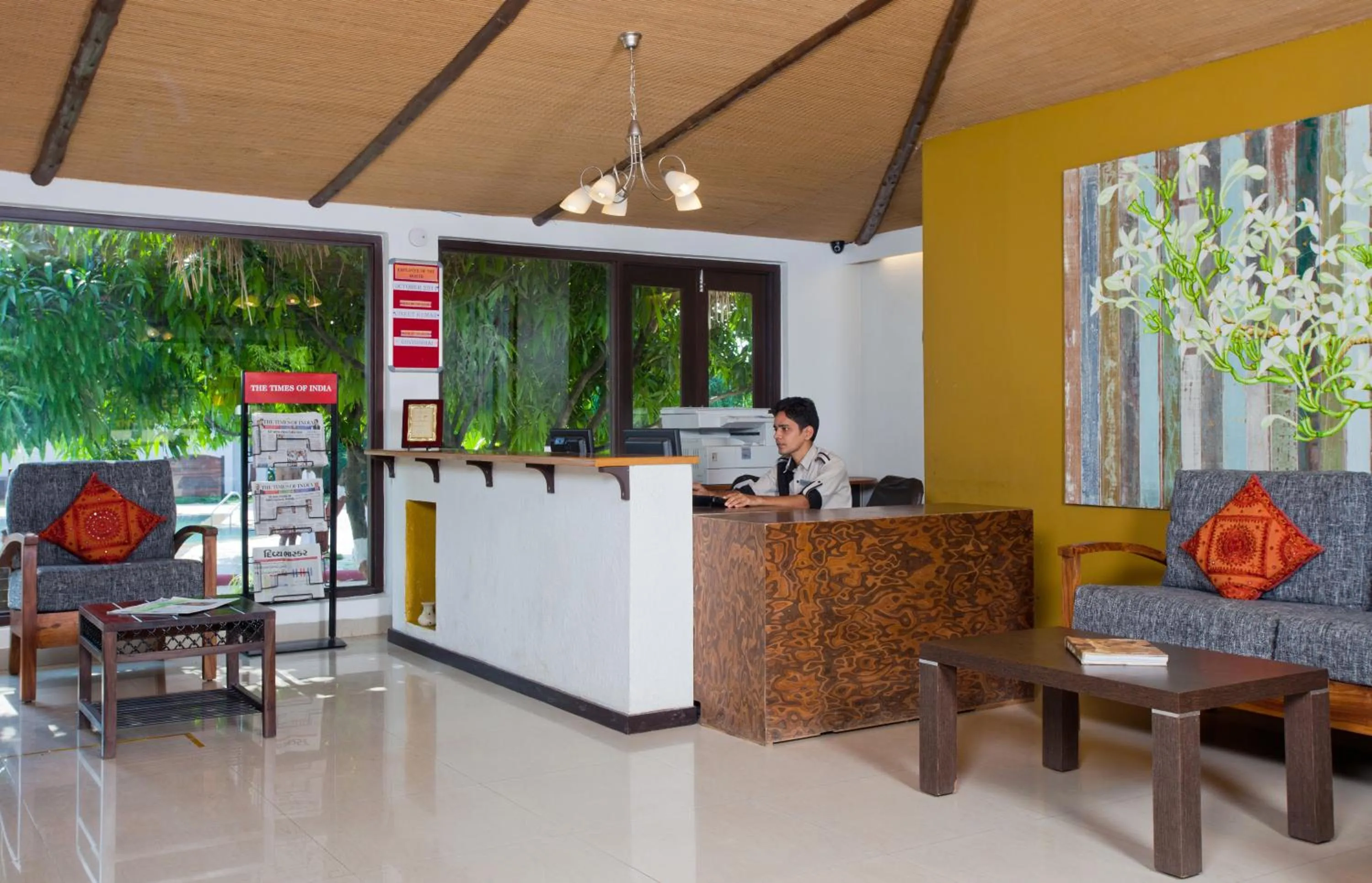 Lobby or reception in Club Mahindra Sasan Gir