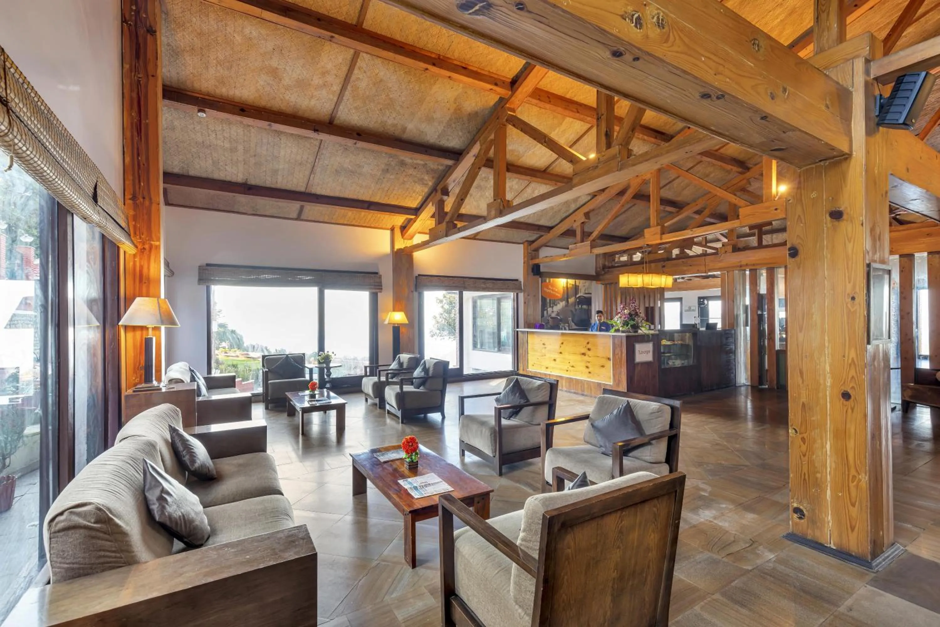 Lobby or reception in Club Mahindra Kanatal