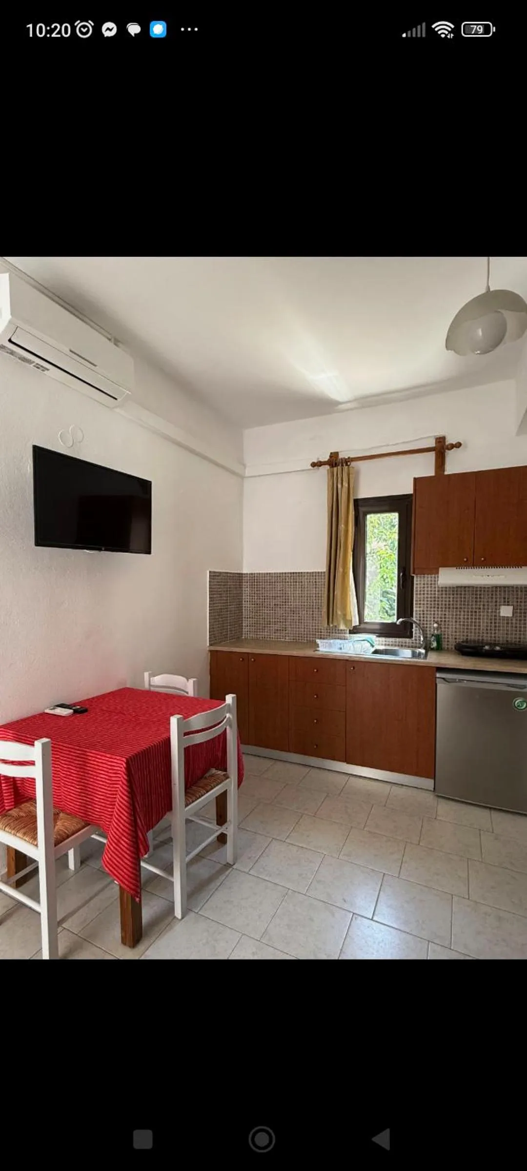 Kitchen or kitchenette in Villa Giorgos