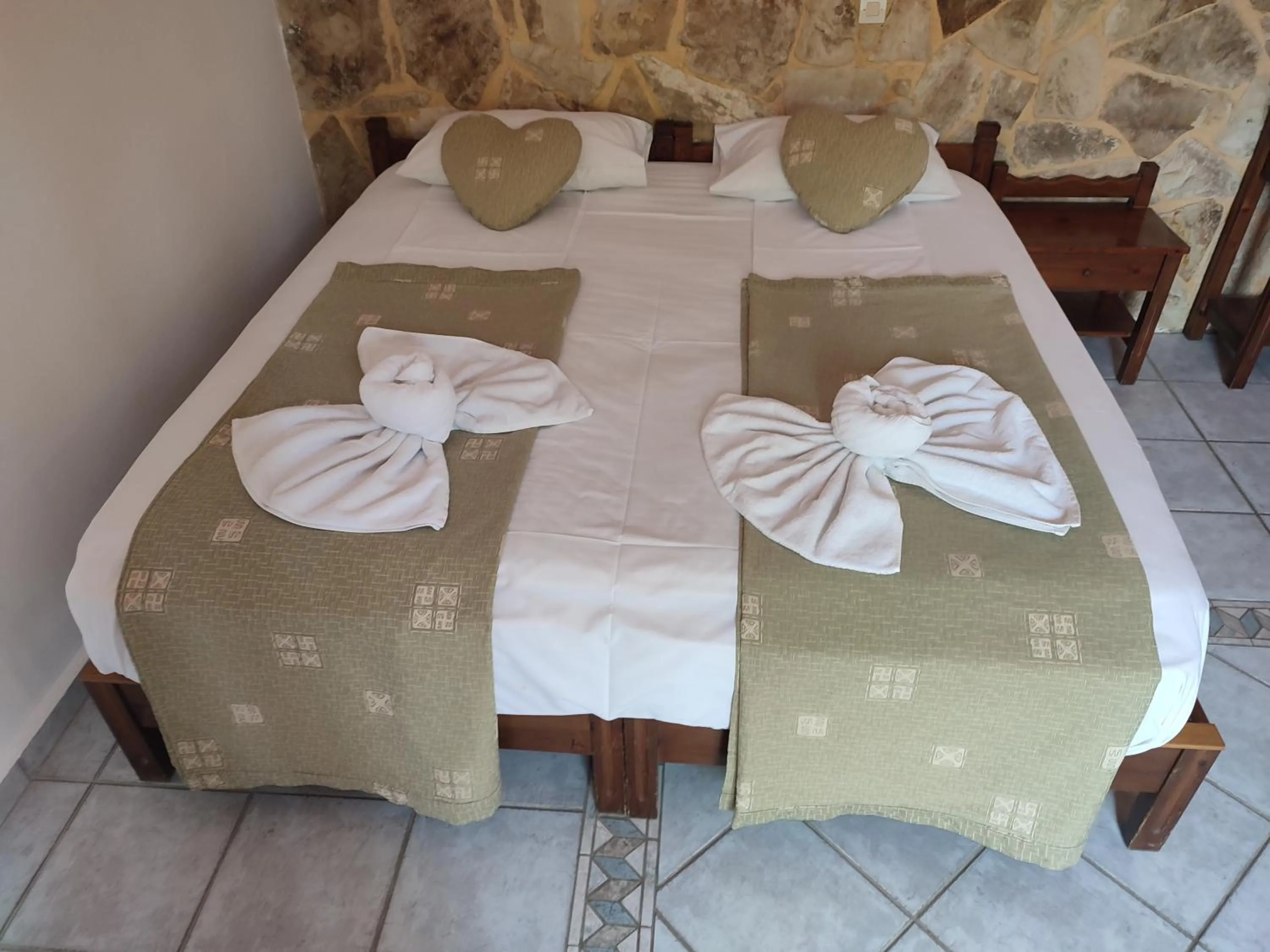 Bed in Villa Giorgos