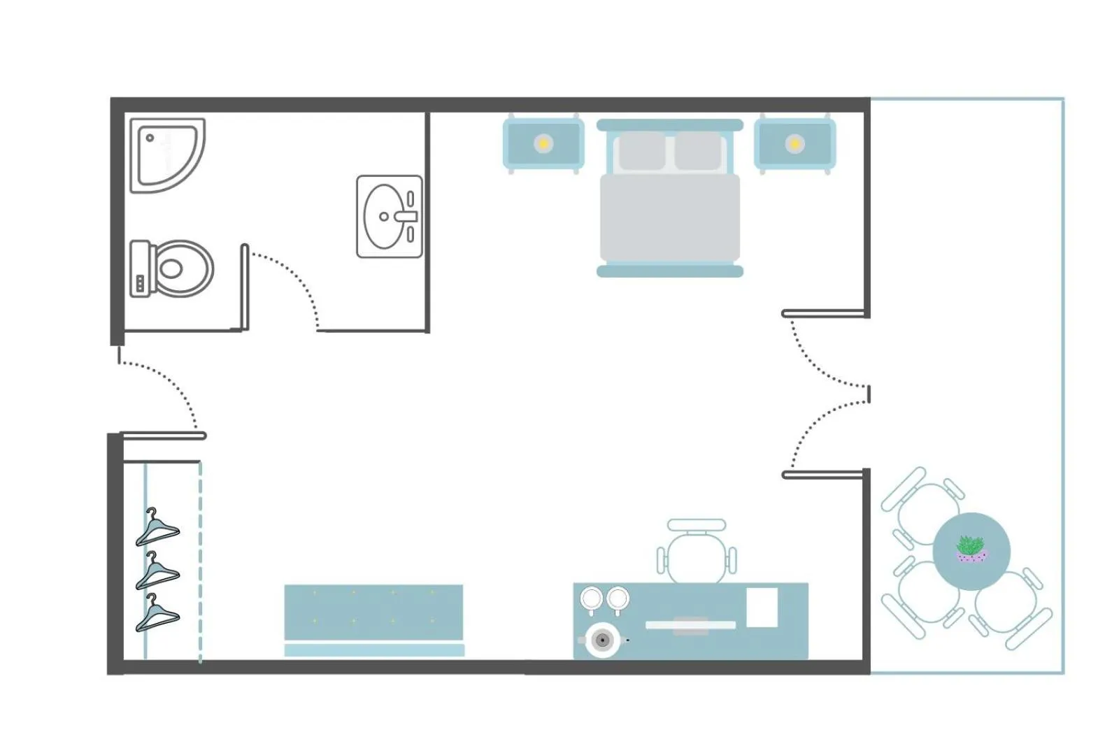 Floor plan in Vasia Sea Retreat