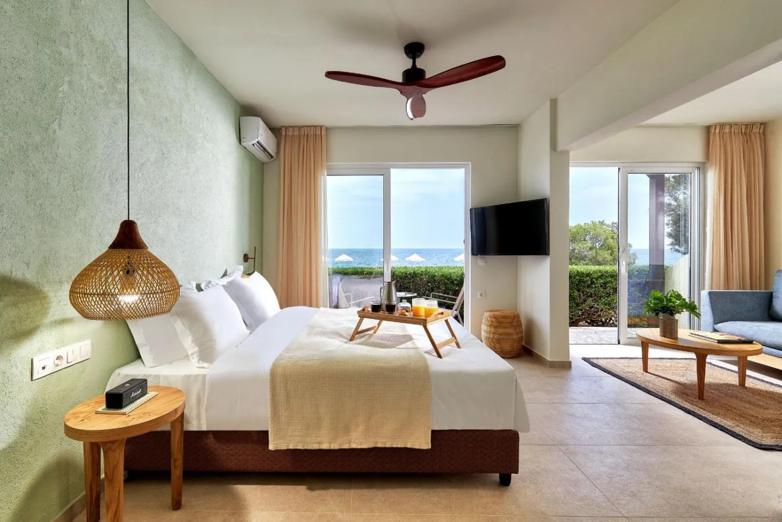 View (from property/room), Bed in Vasia Sea Retreat