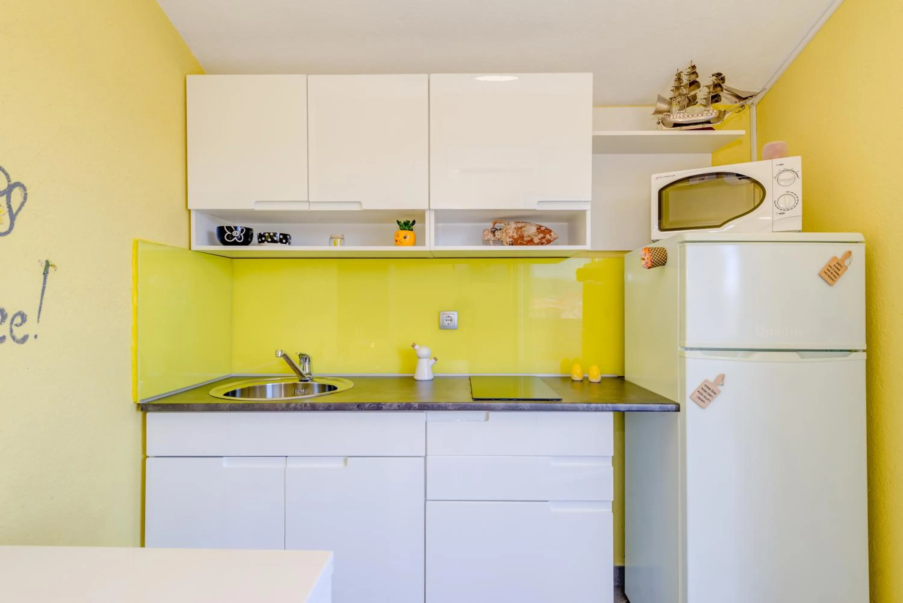 Kitchen or kitchenette in Apartments Petra