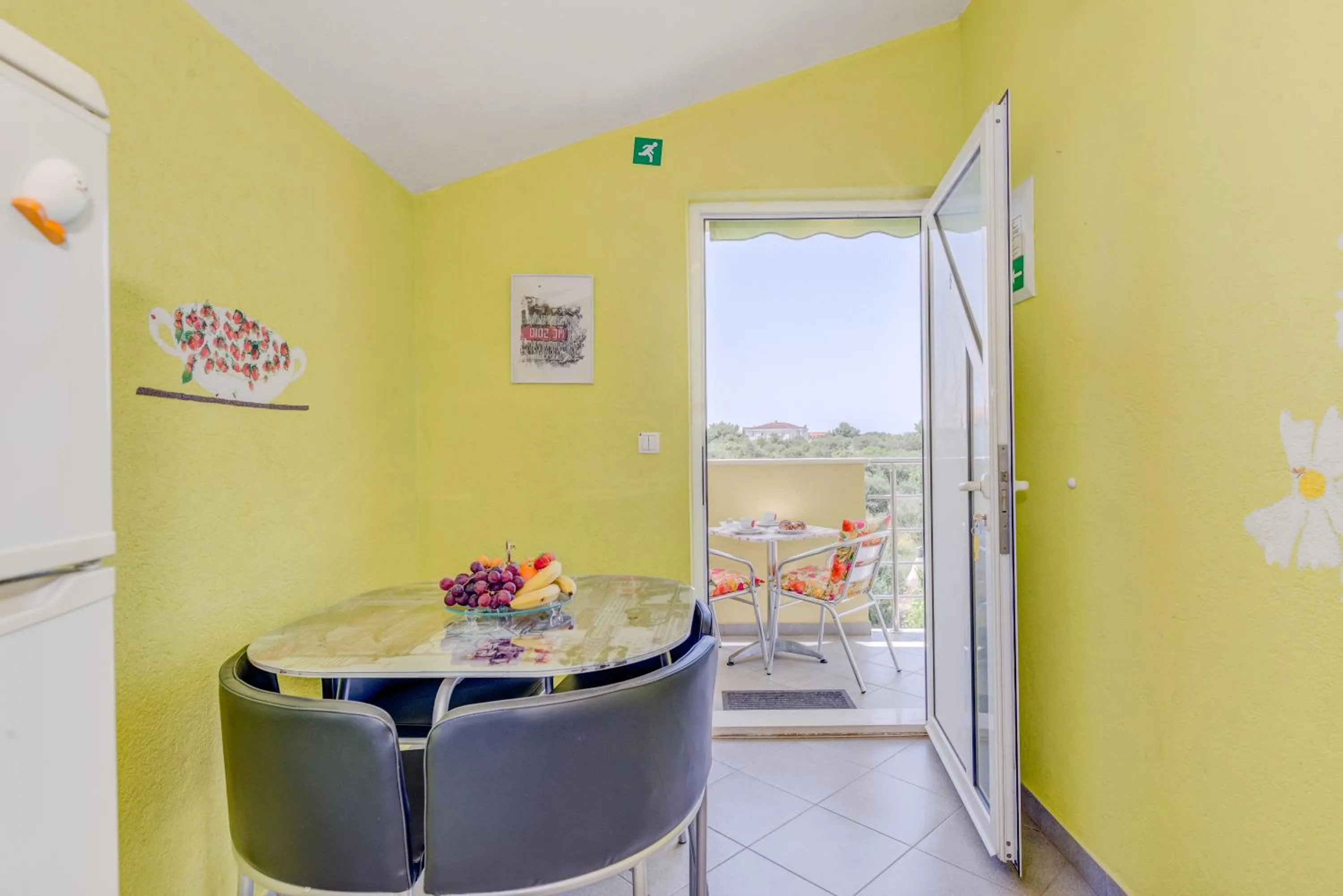 Kitchen or kitchenette in Apartments Petra