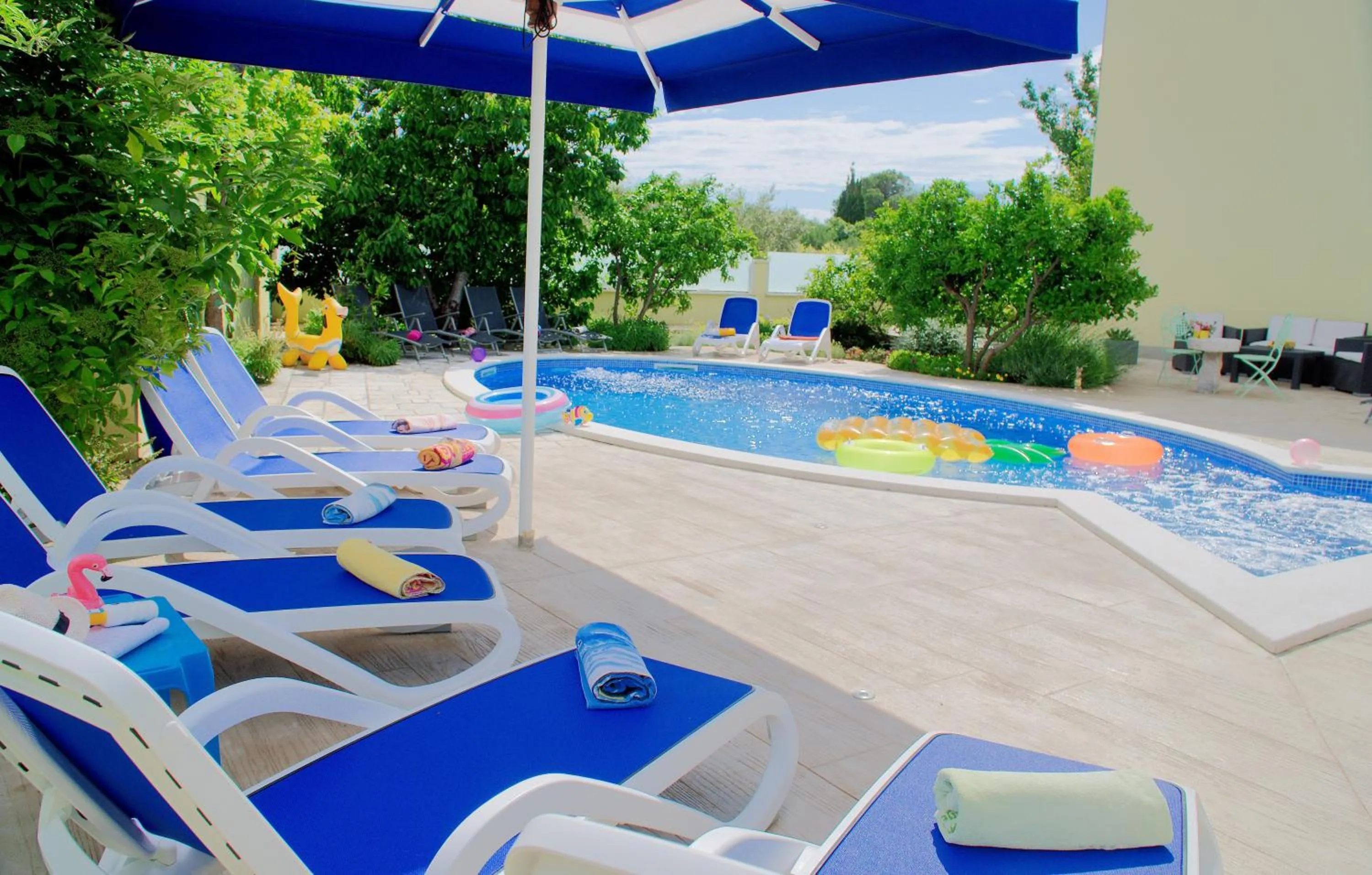 Swimming pool in Apartments Petra