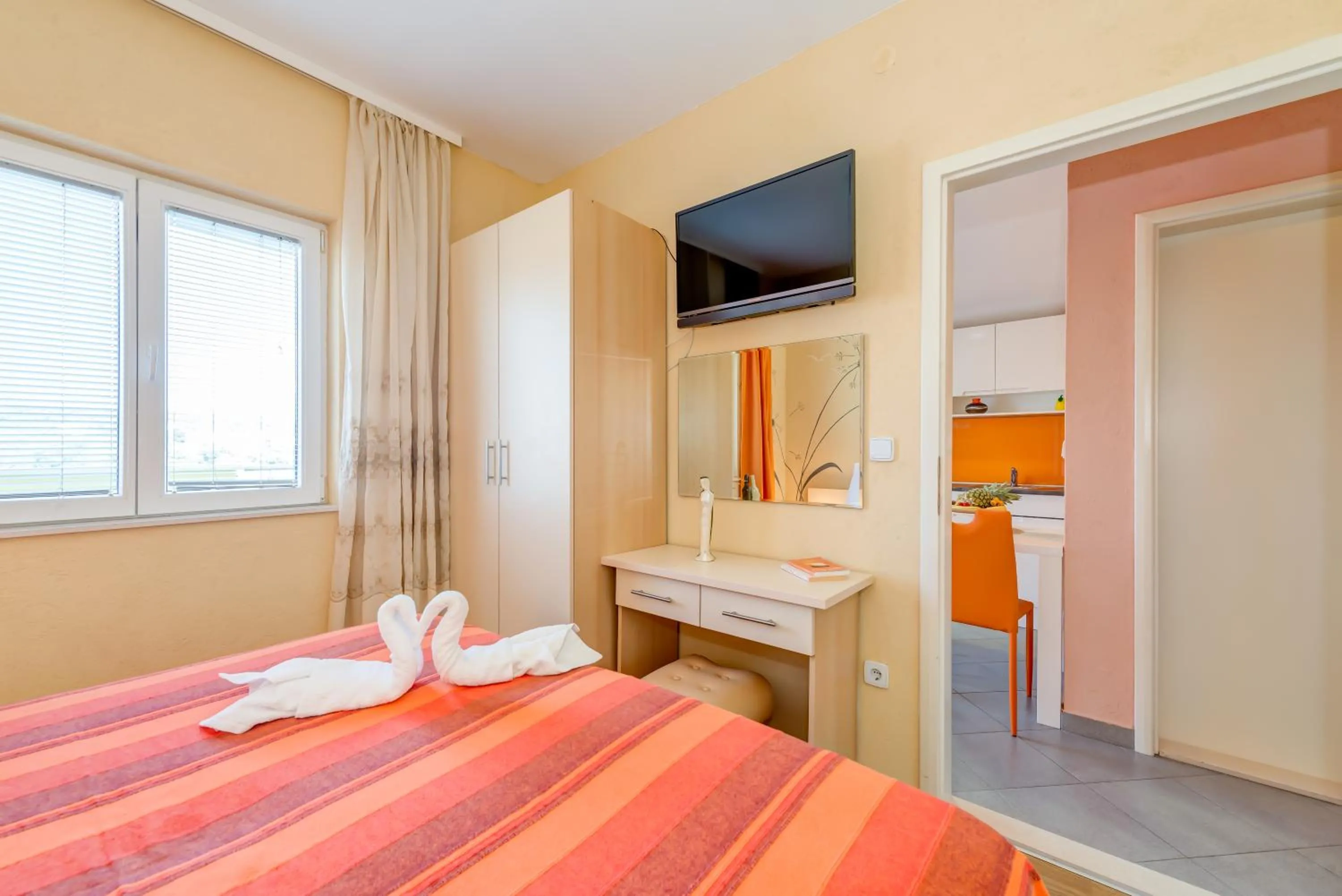 Bedroom, Bed in Apartments Petra