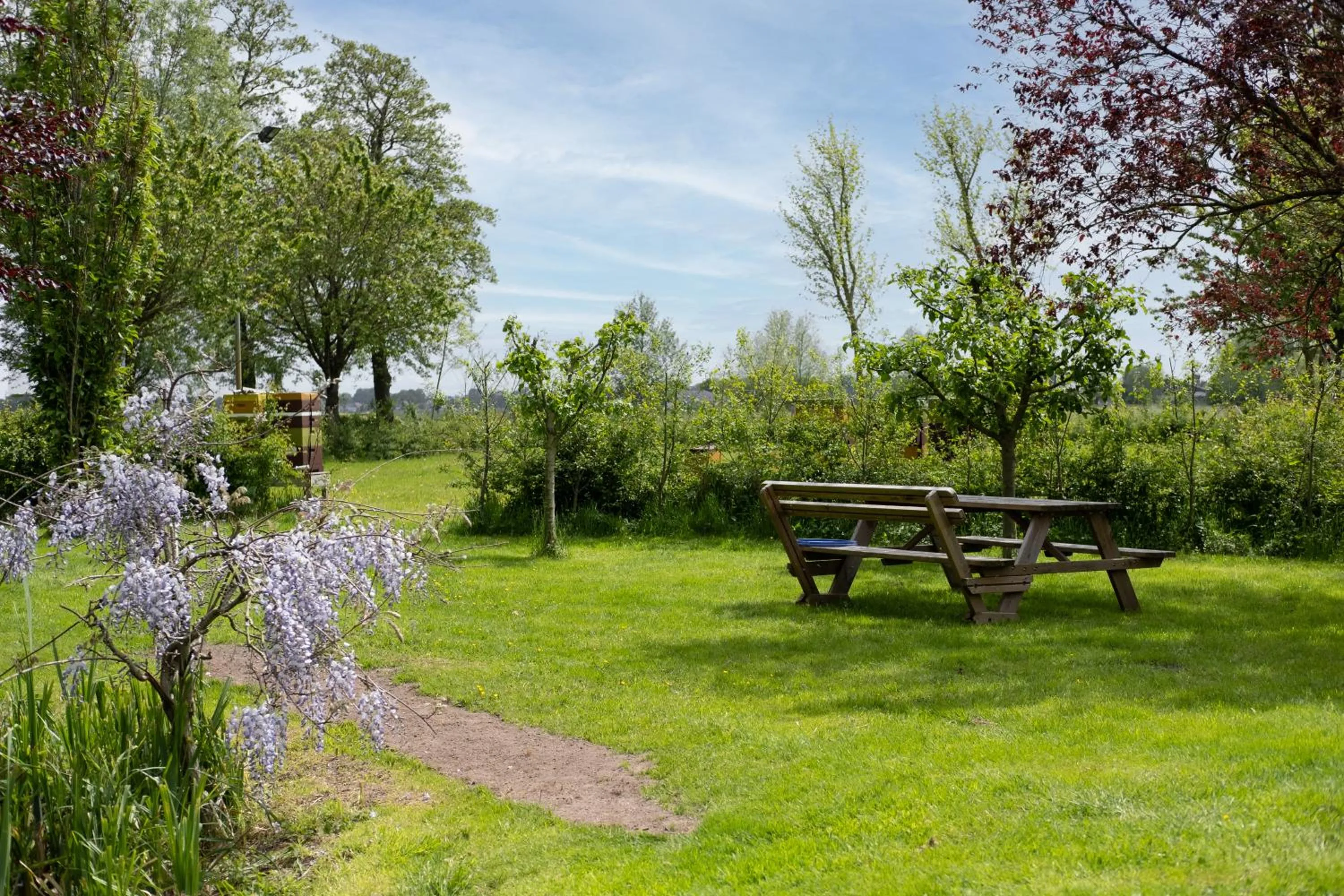 Garden in Bed & Breakfast De Heughte