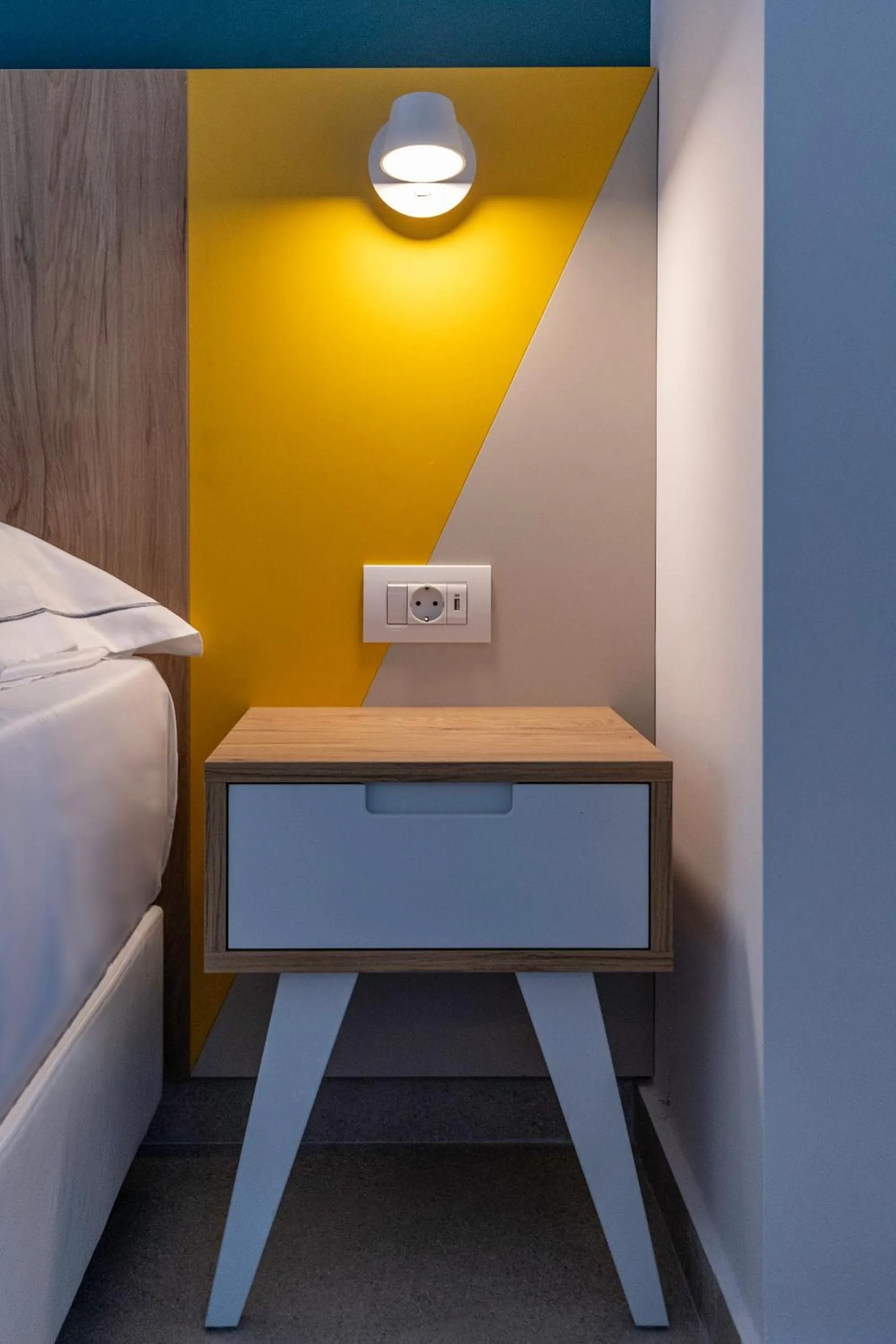 Decorative detail, Bed in Olympia Hotel